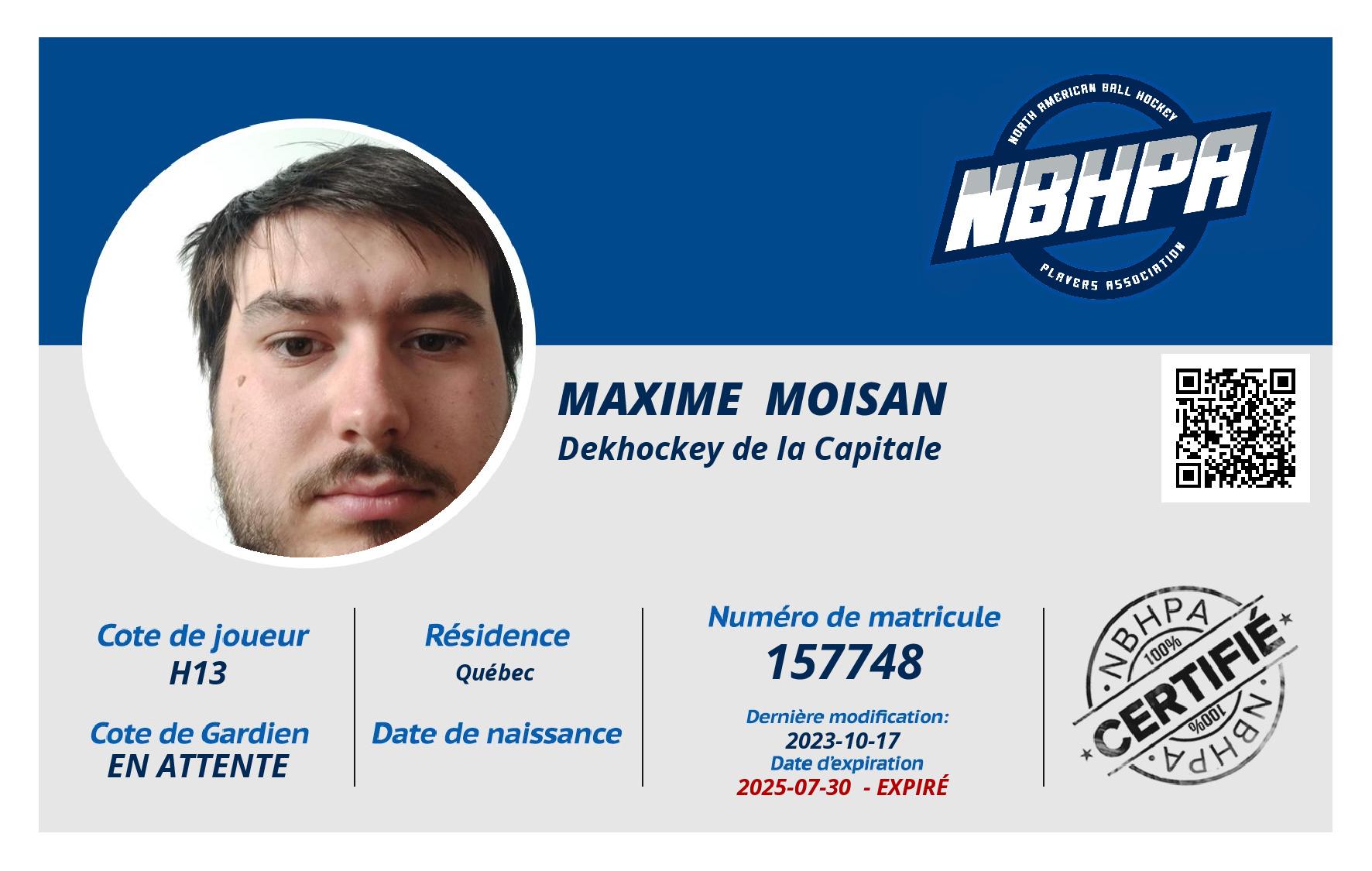 Maxime  Moisan