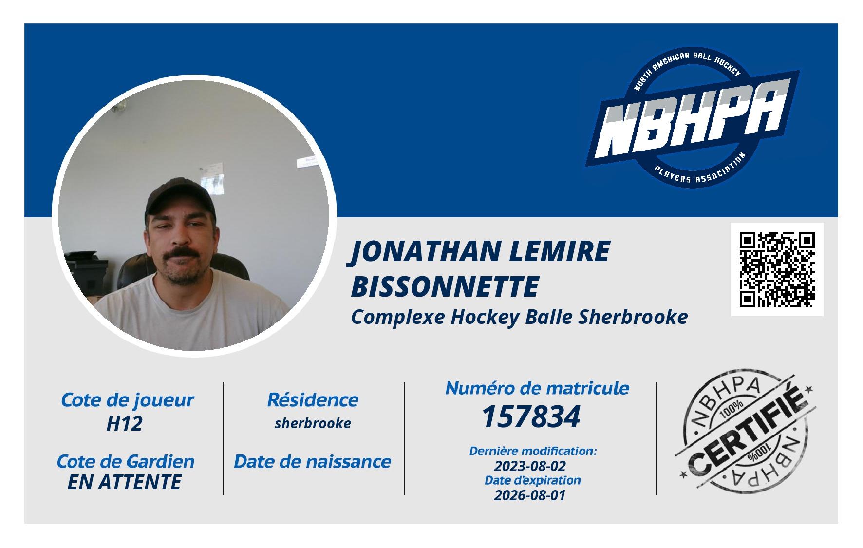 Jonathan Lemire bissonnette