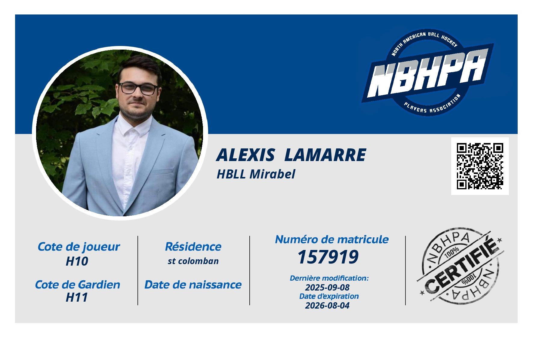 Alexis  Lamarre