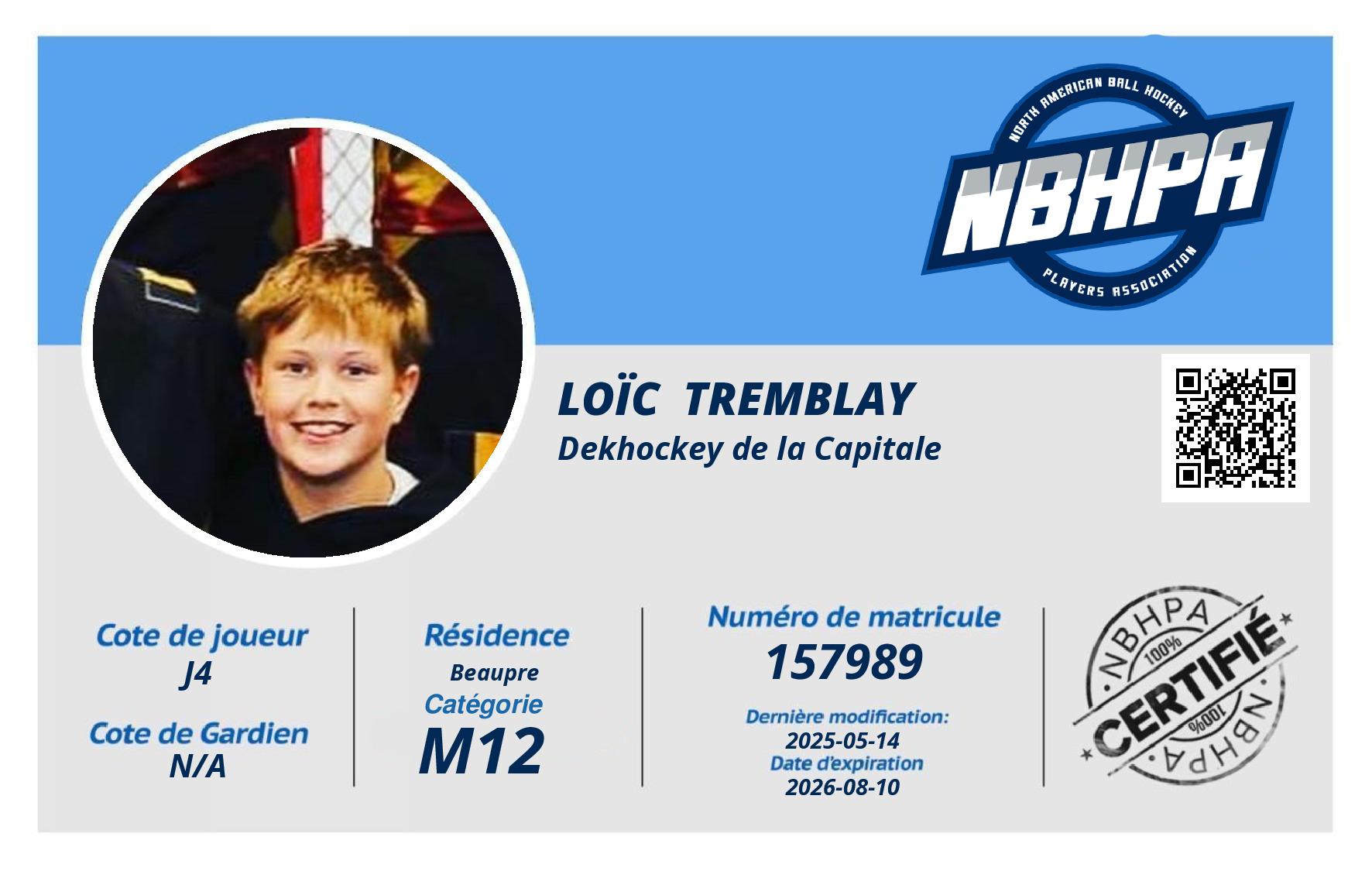 Loïc  Tremblay 