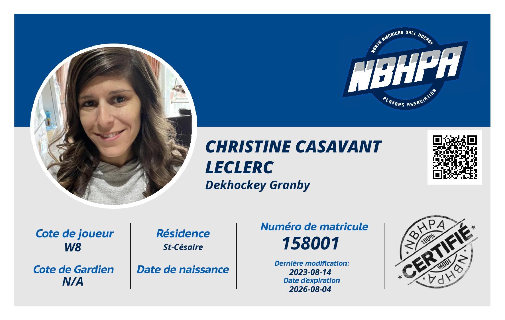 Christine Casavant Leclerc