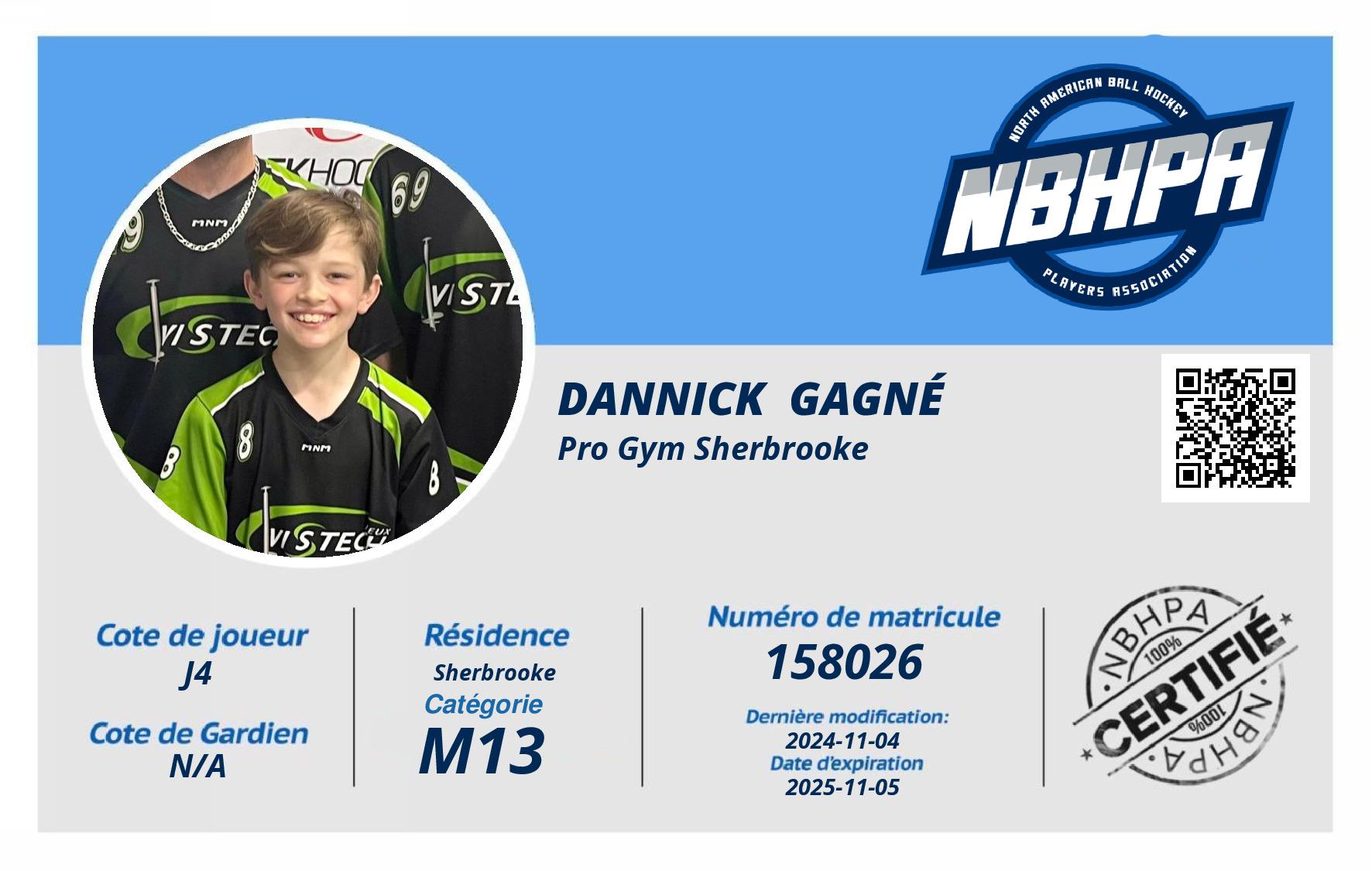 Dannick  Gagné 