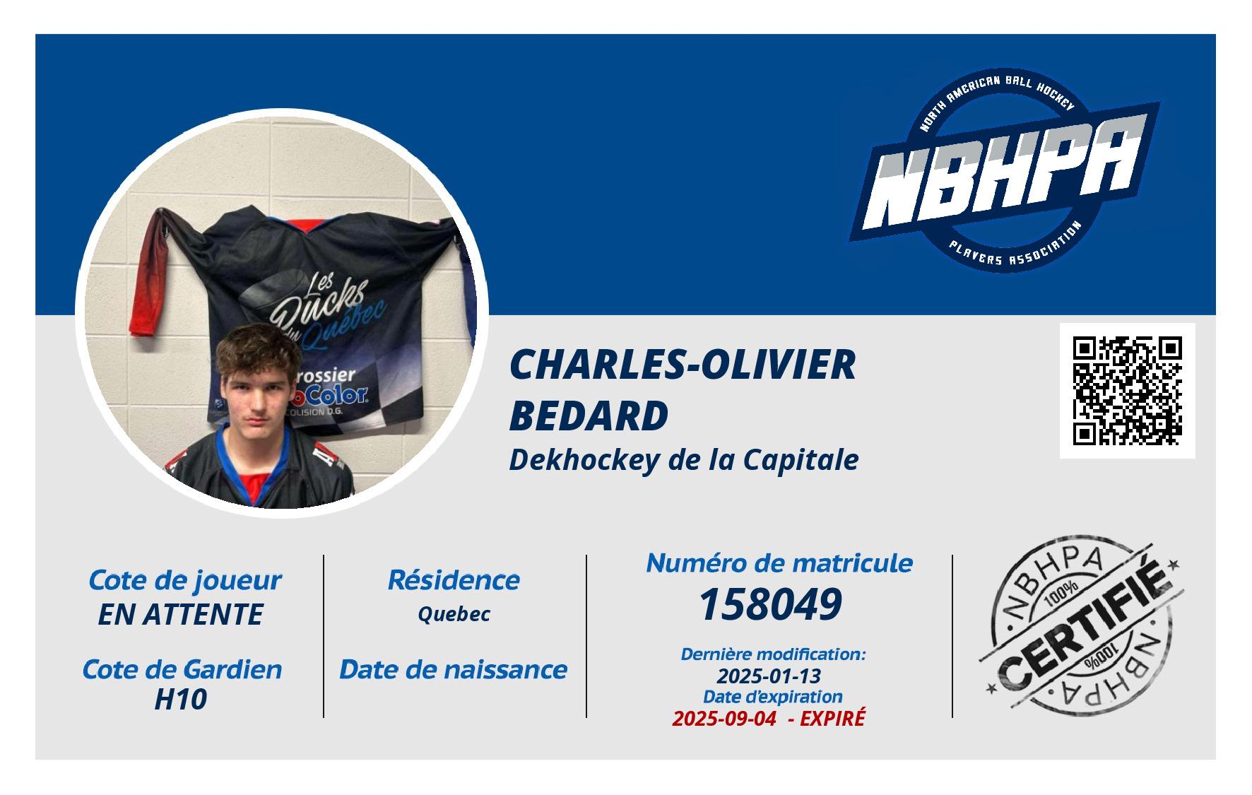 Charles-Olivier  Bedard