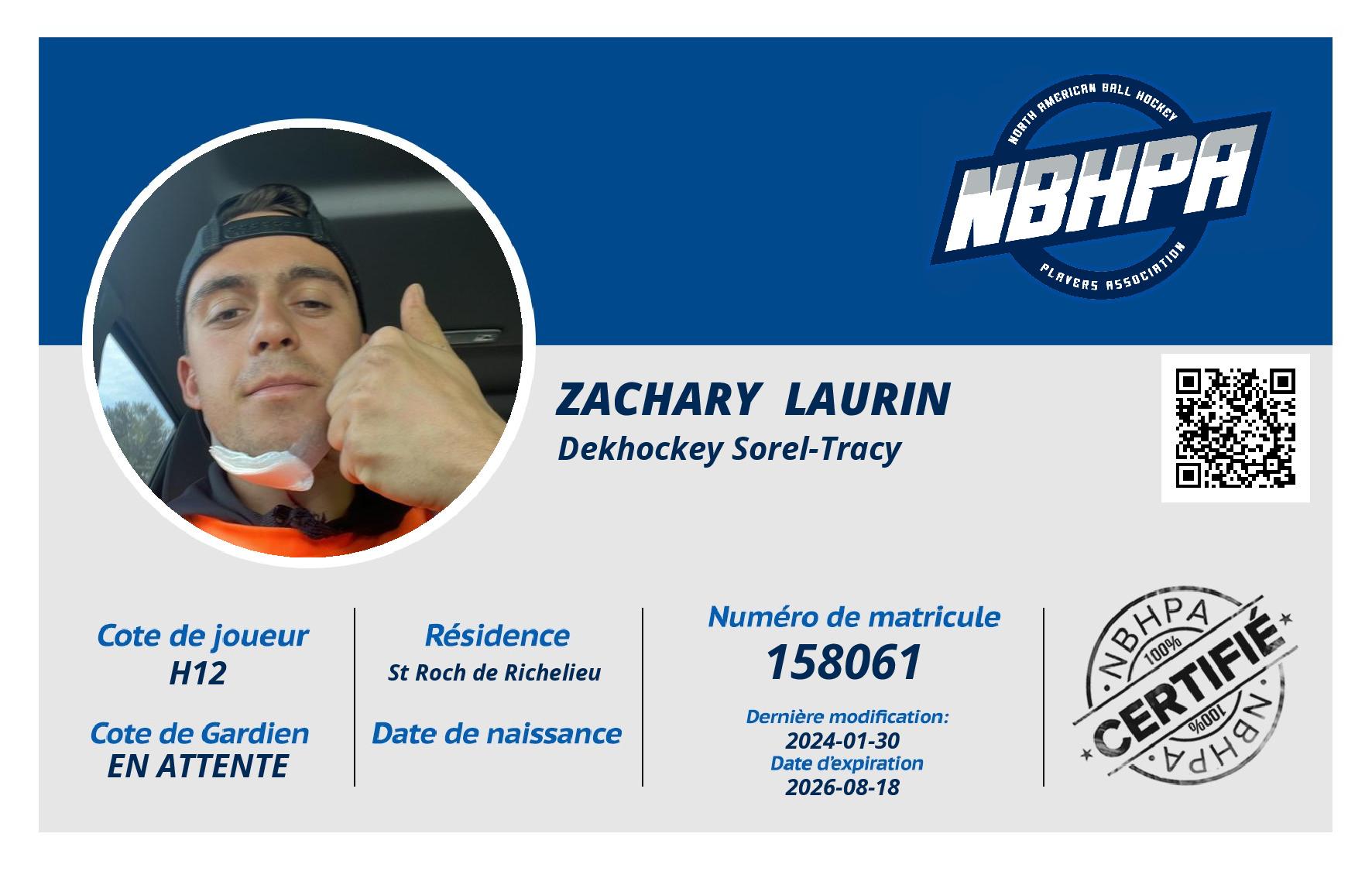 Zachary  Laurin 