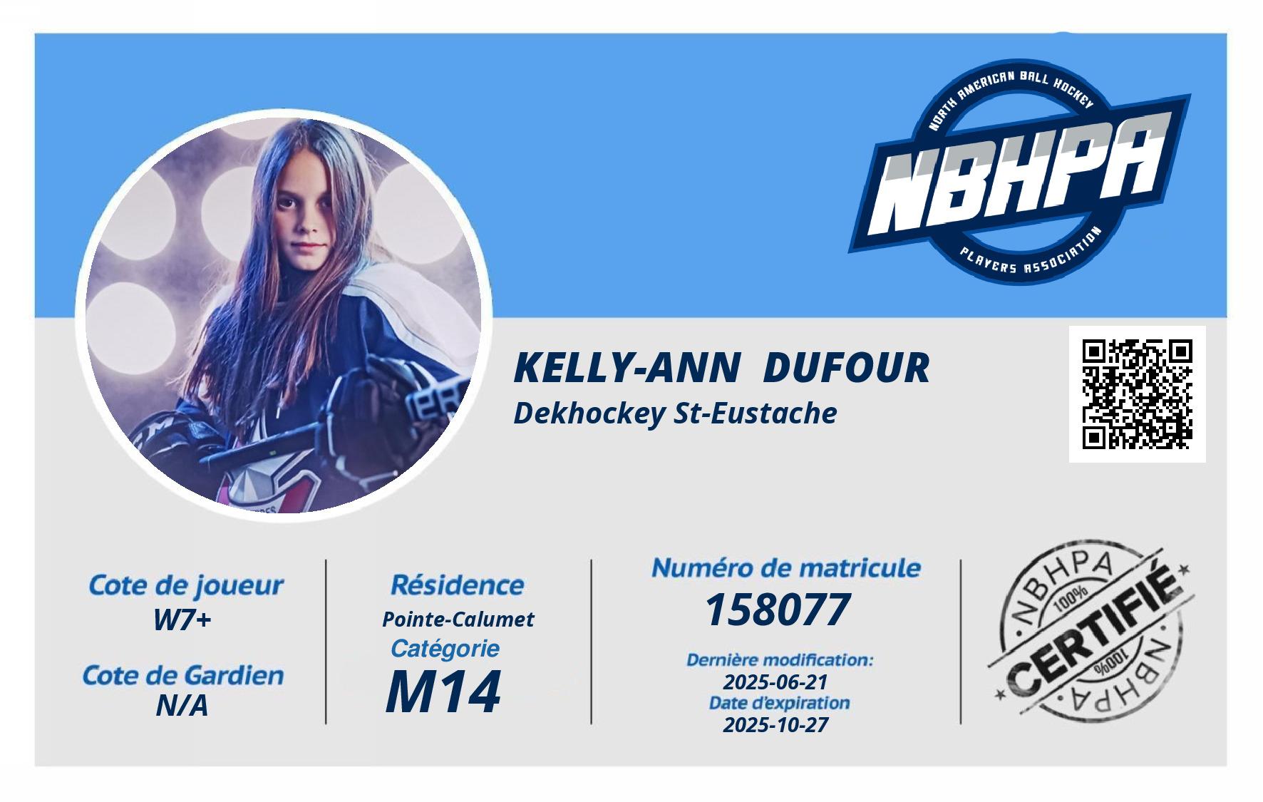 Kelly-Ann  Dufour