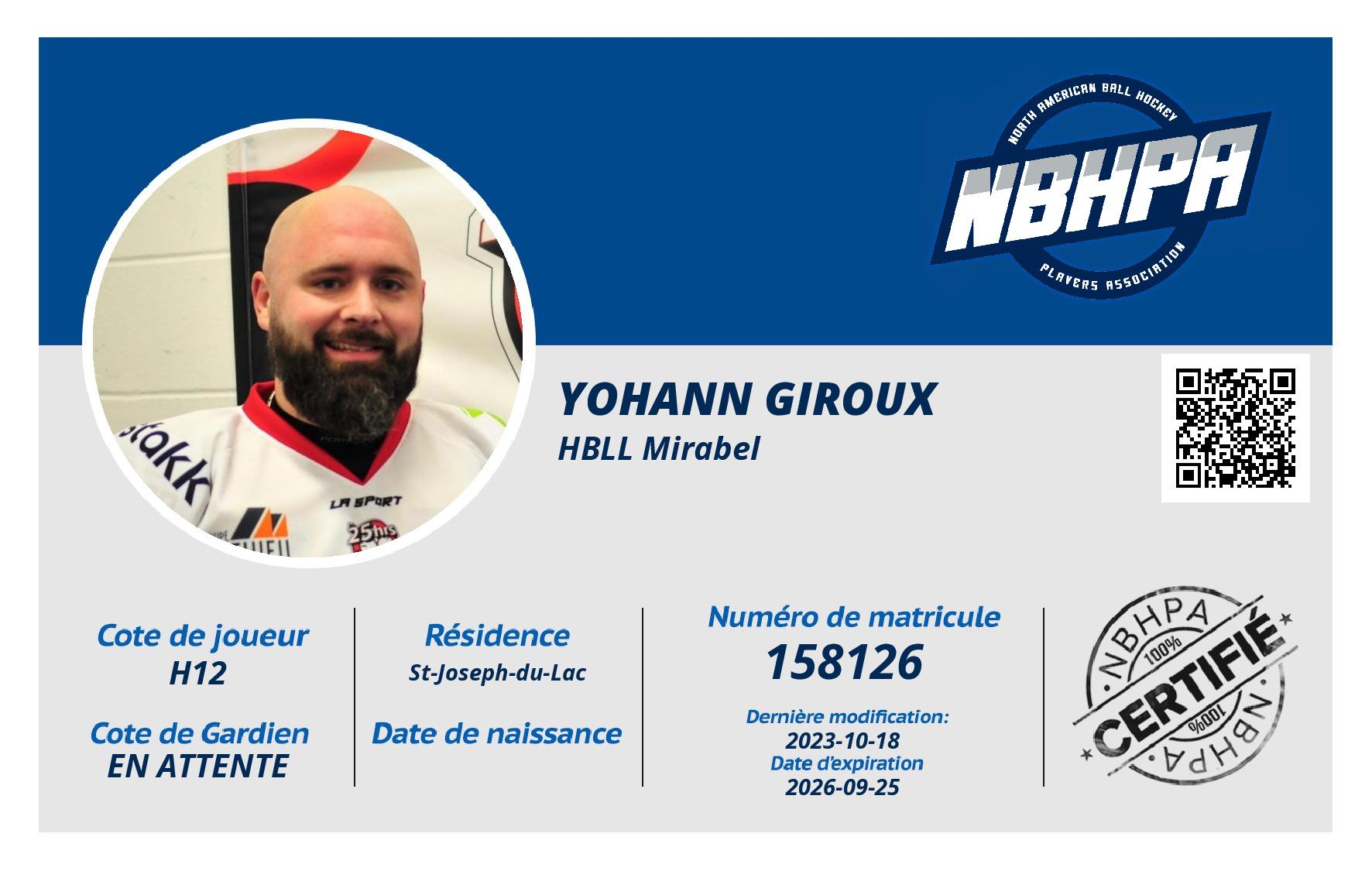 Yohann Giroux
