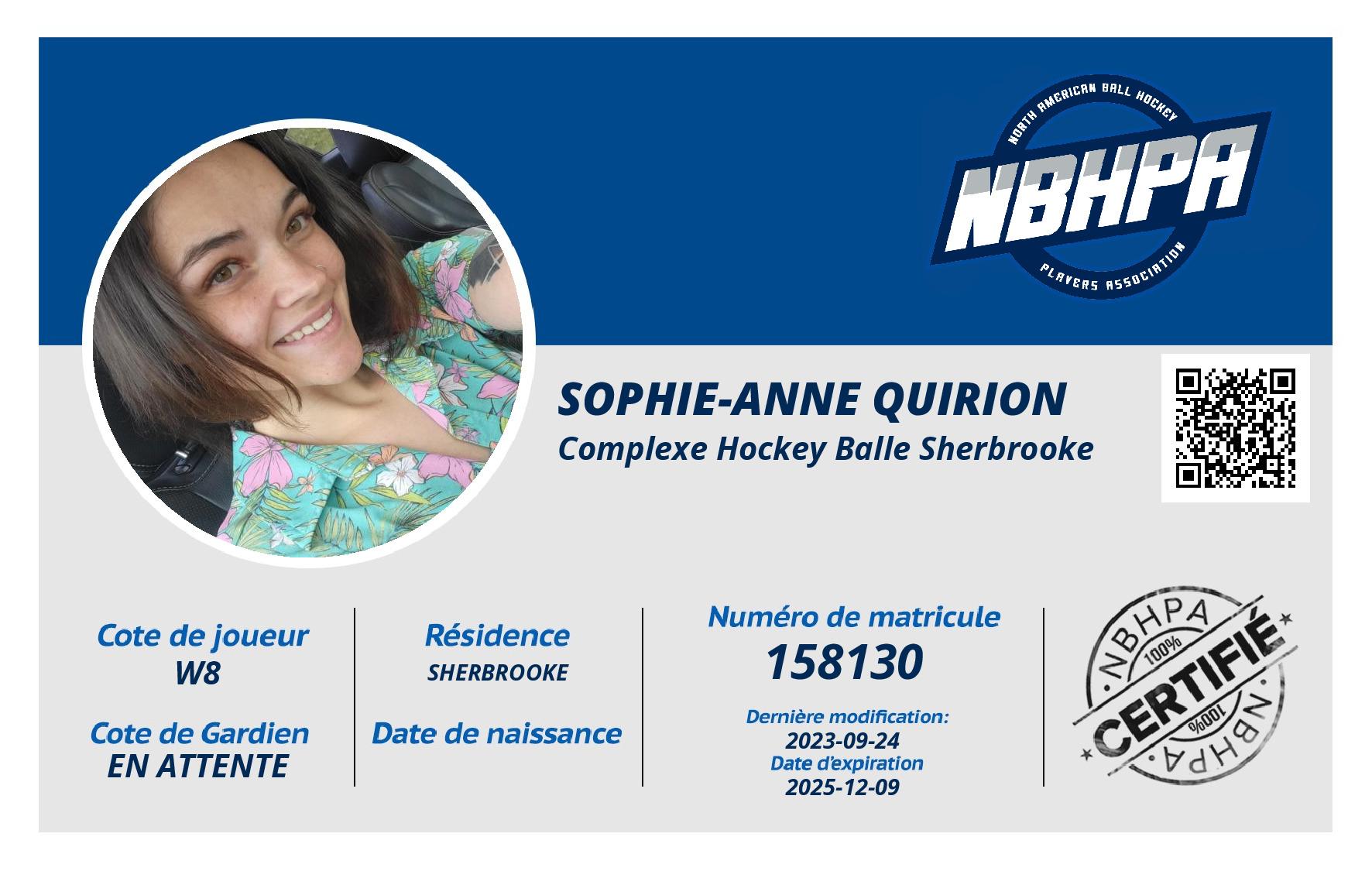 Sophie-Anne Quirion
