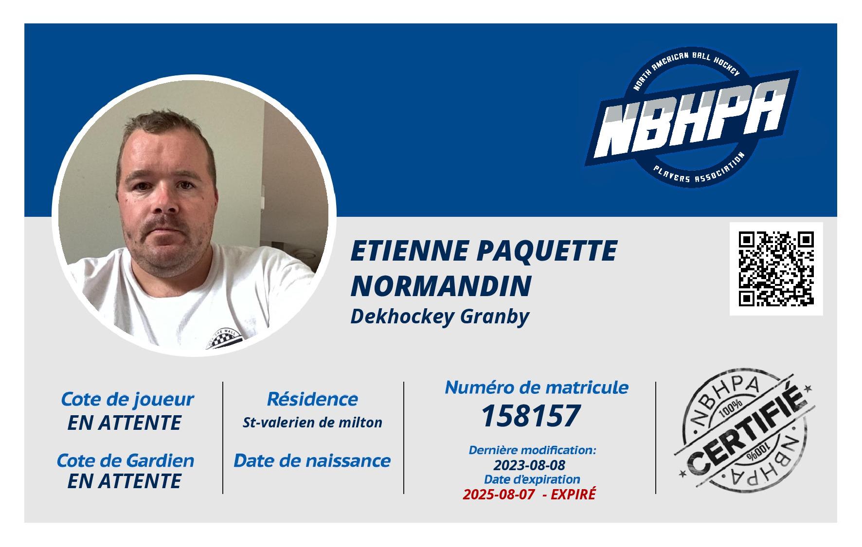 Etienne Paquette normandin
