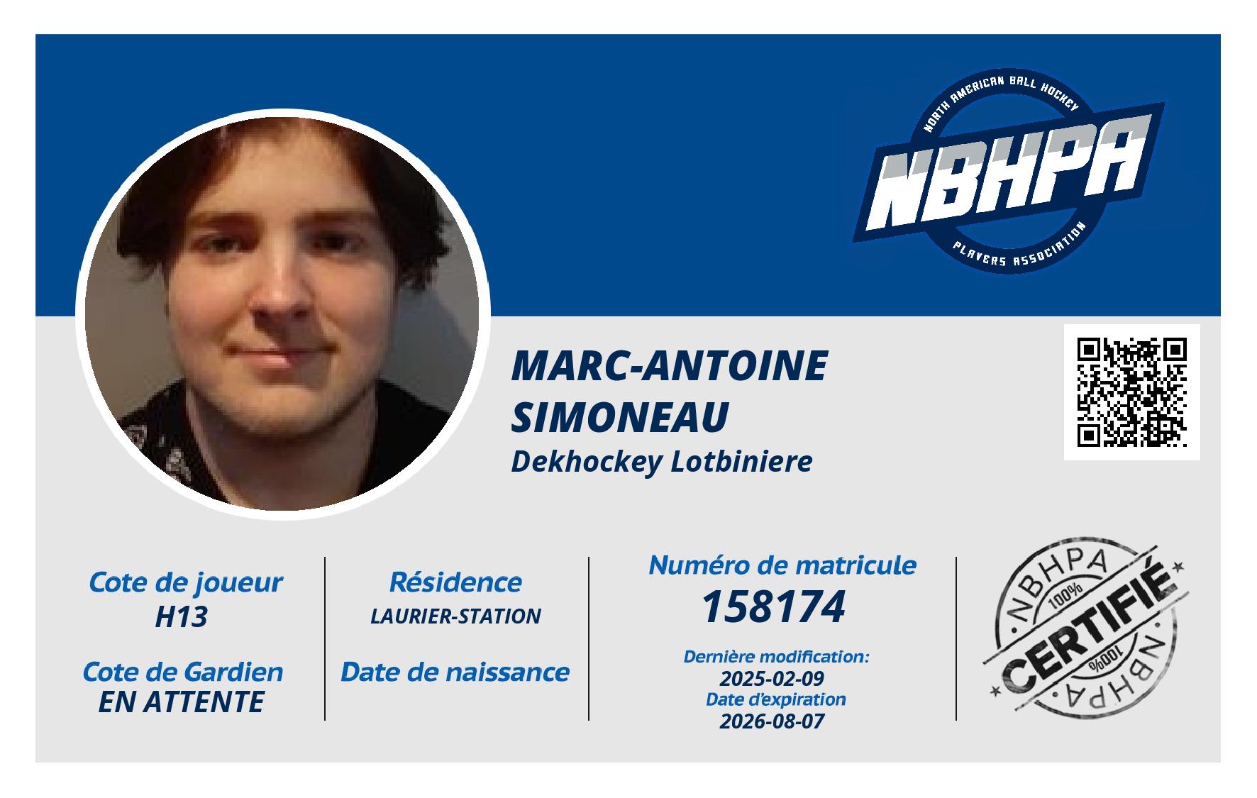 Marc-Antoine Simoneau