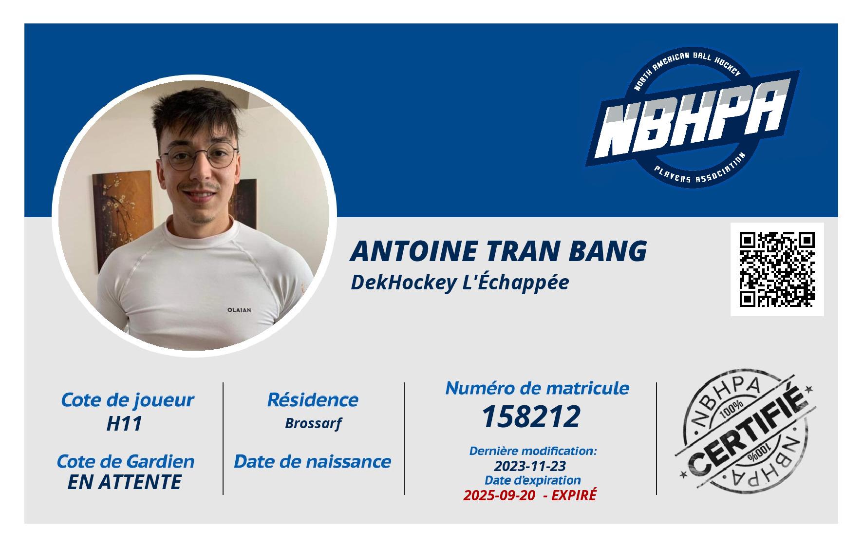 Antoine Tran bang