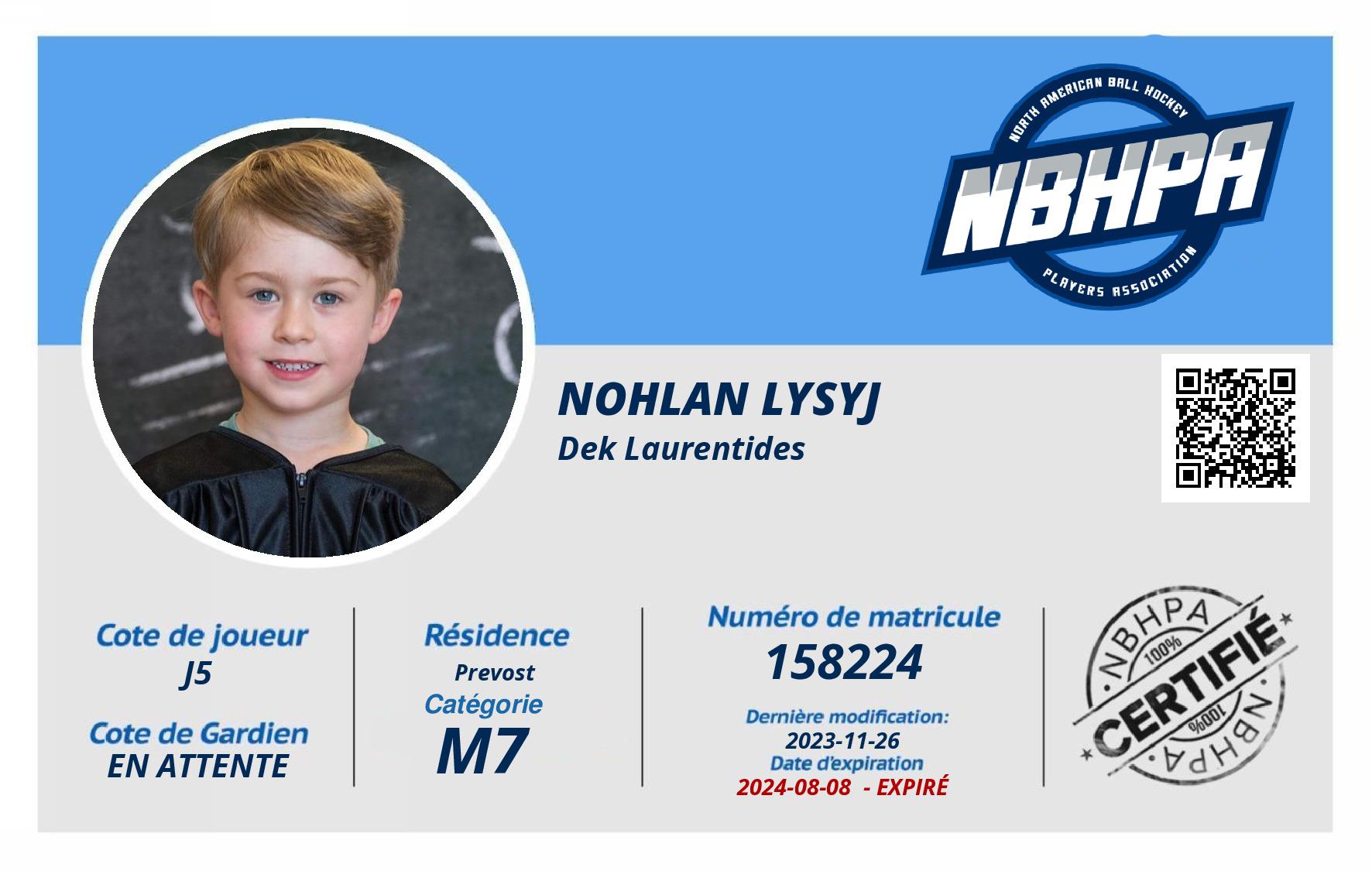Nohlan Lysyj