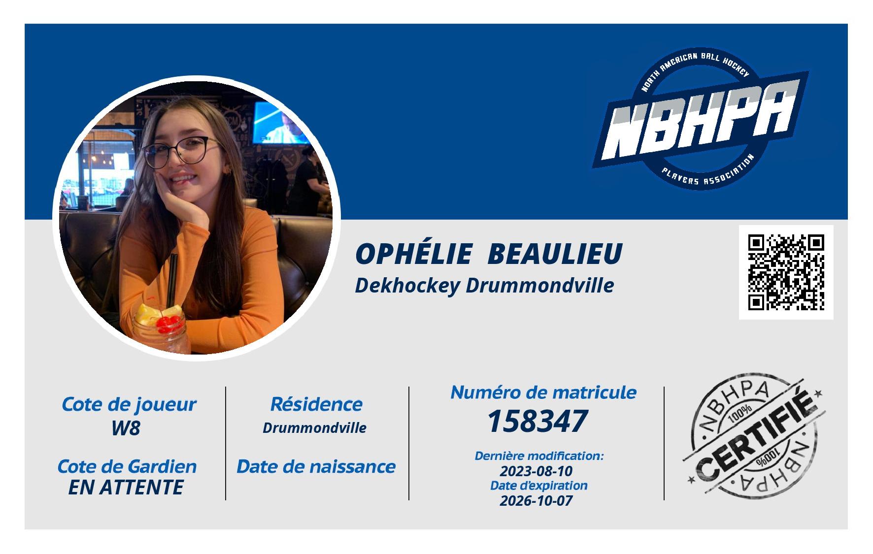 Ophélie  Beaulieu