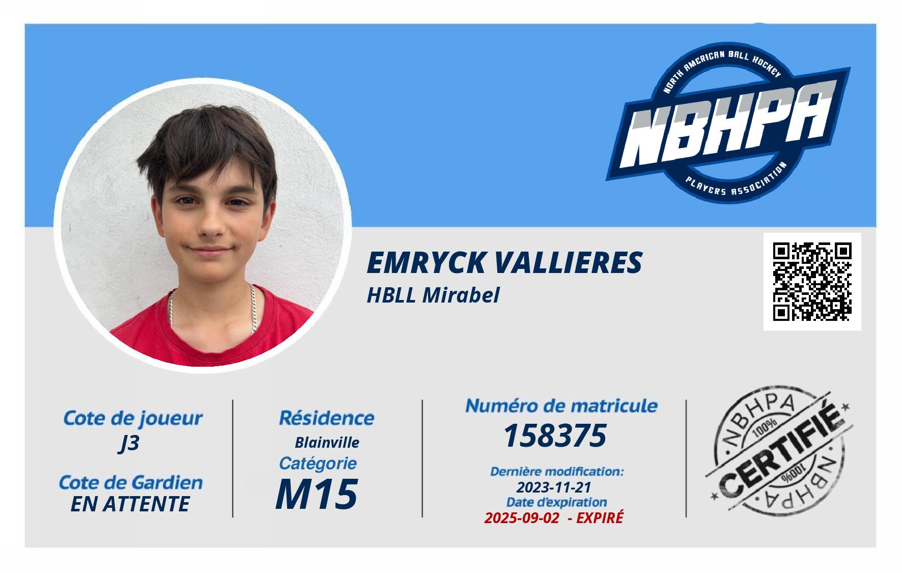 Emryck Vallieres