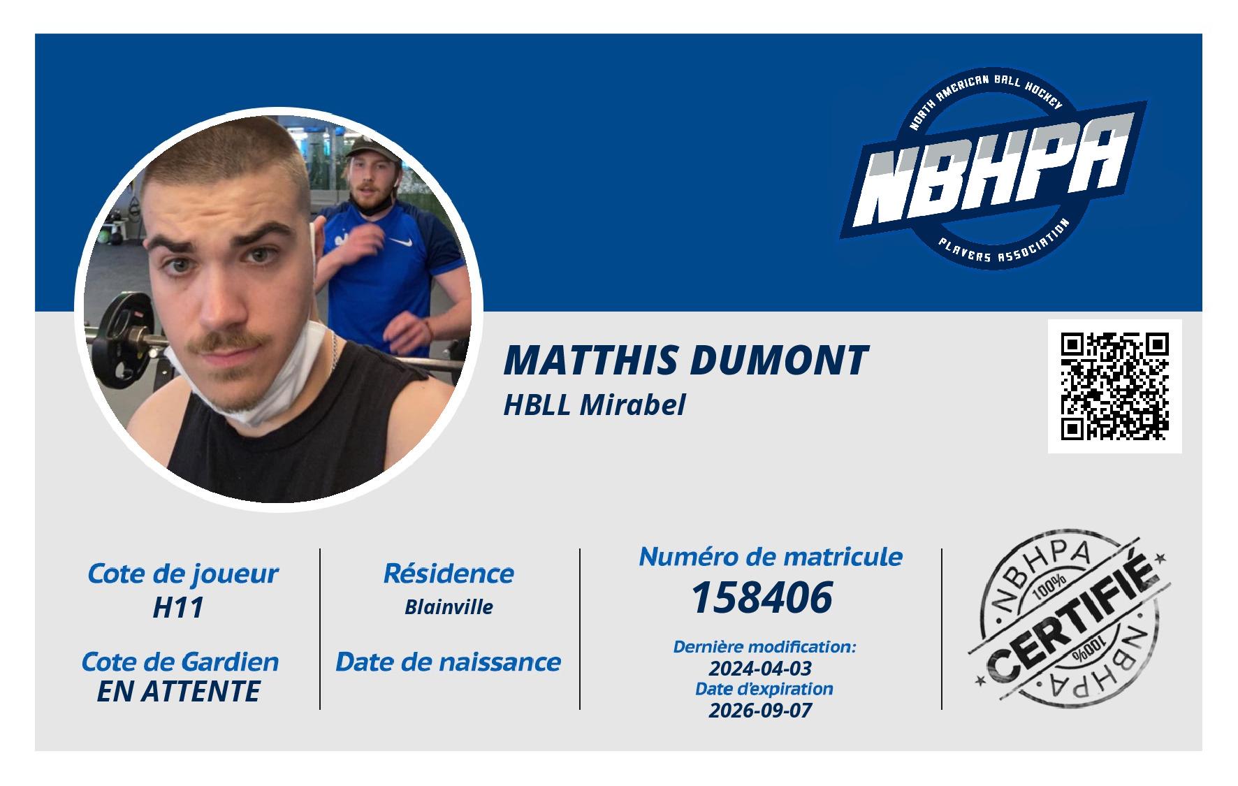 Matthis Dumont