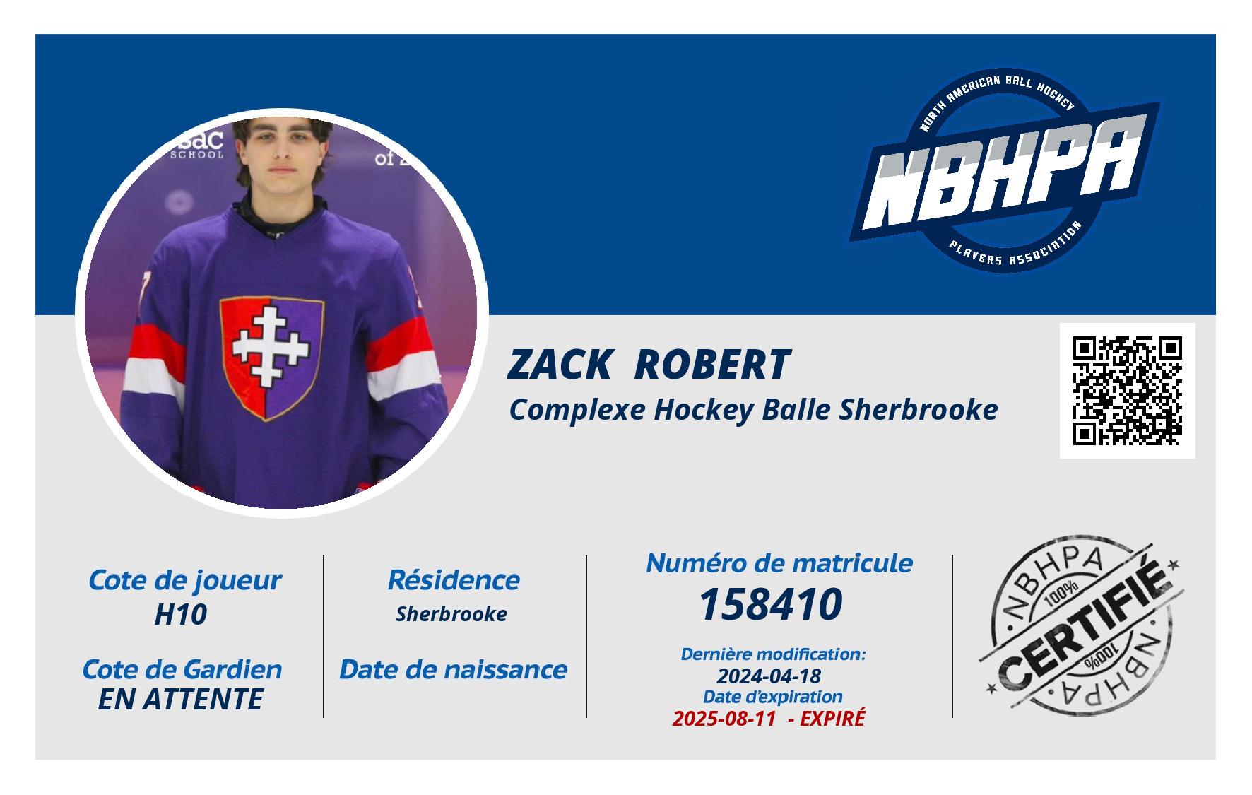 Zack  Robert