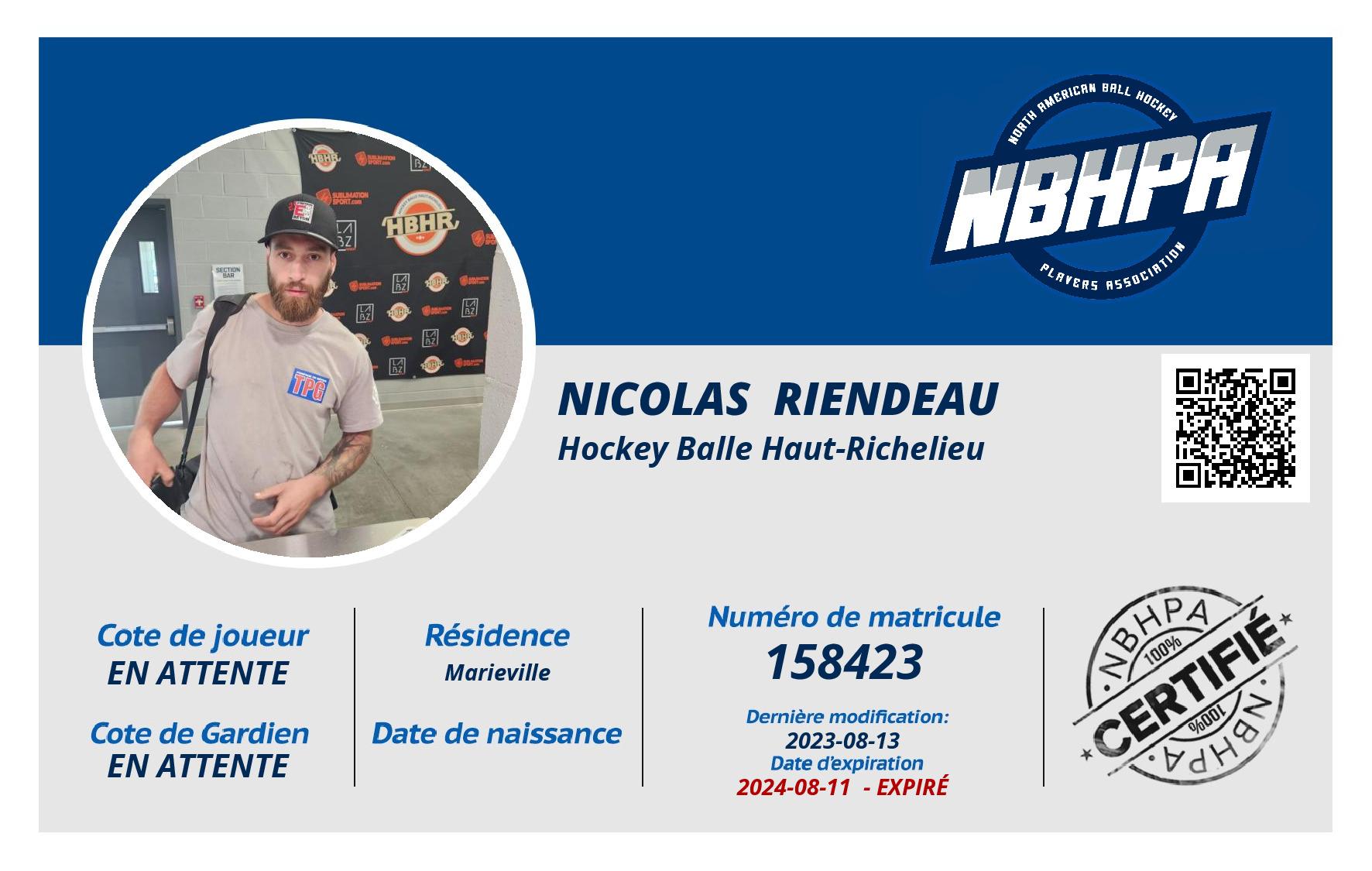 Nicolas  Riendeau