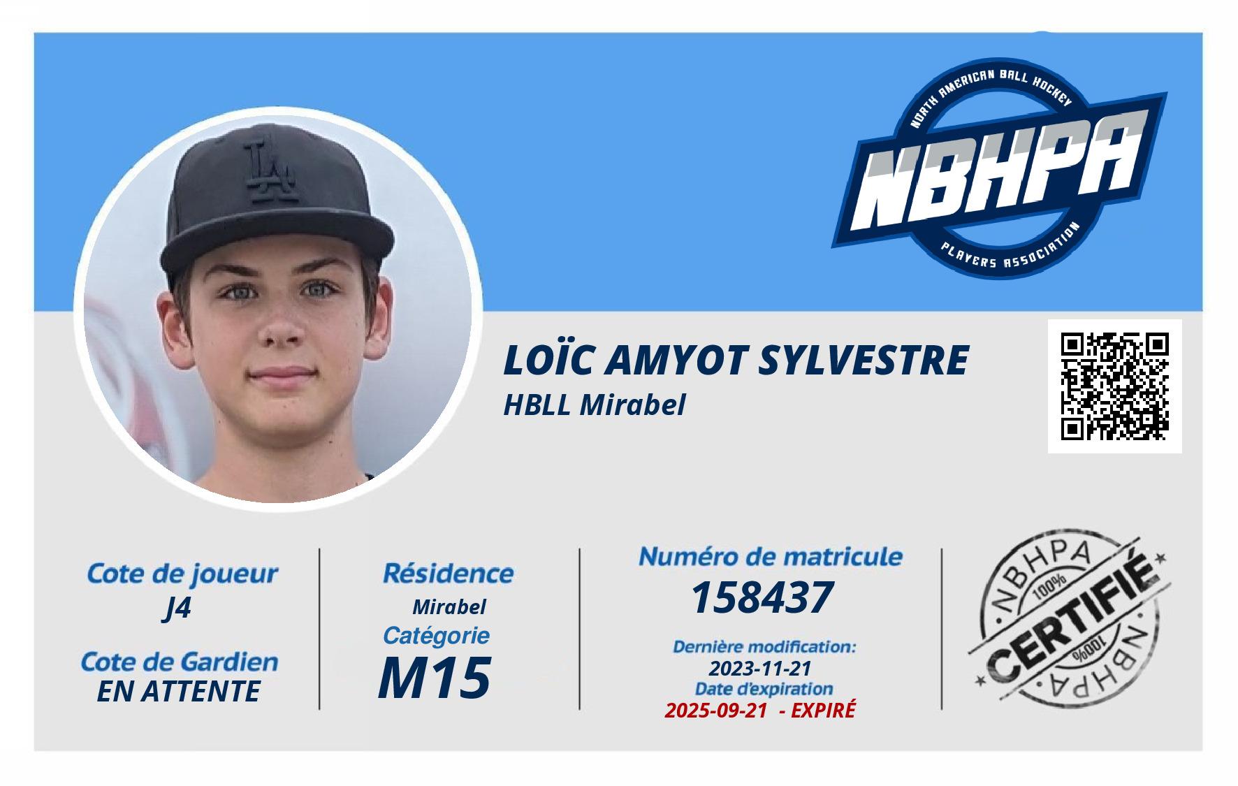 Loïc Amyot Sylvestre