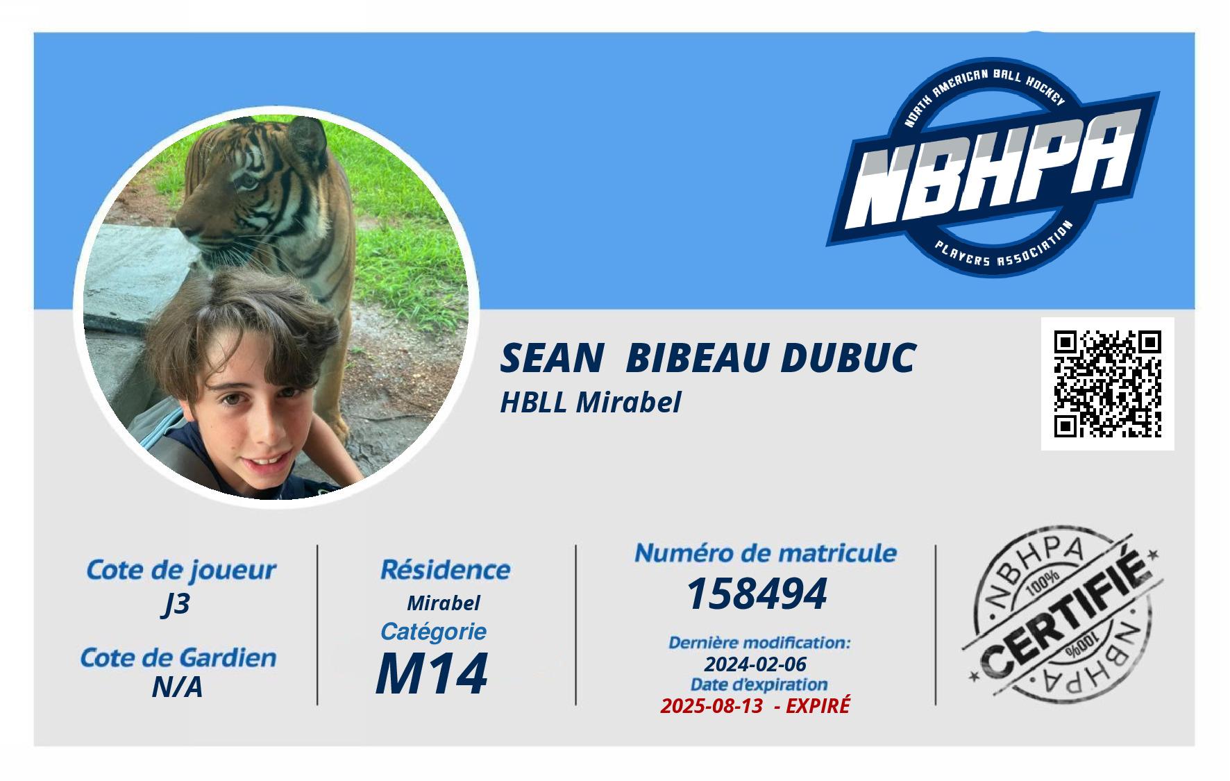 Sean  Bibeau Dubuc