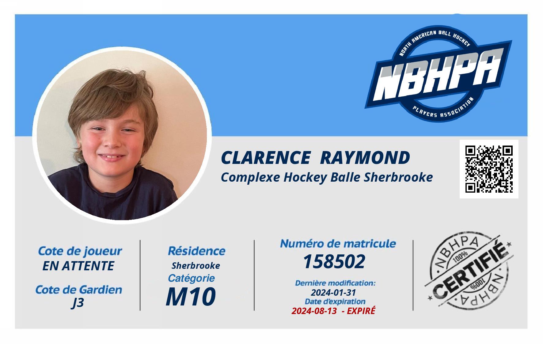 Clarence  Raymond 
