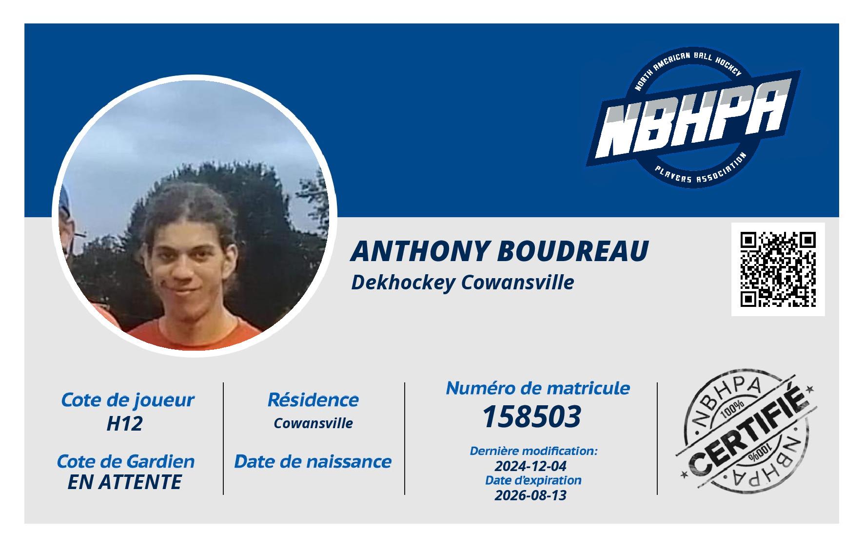 Anthony Boudreau