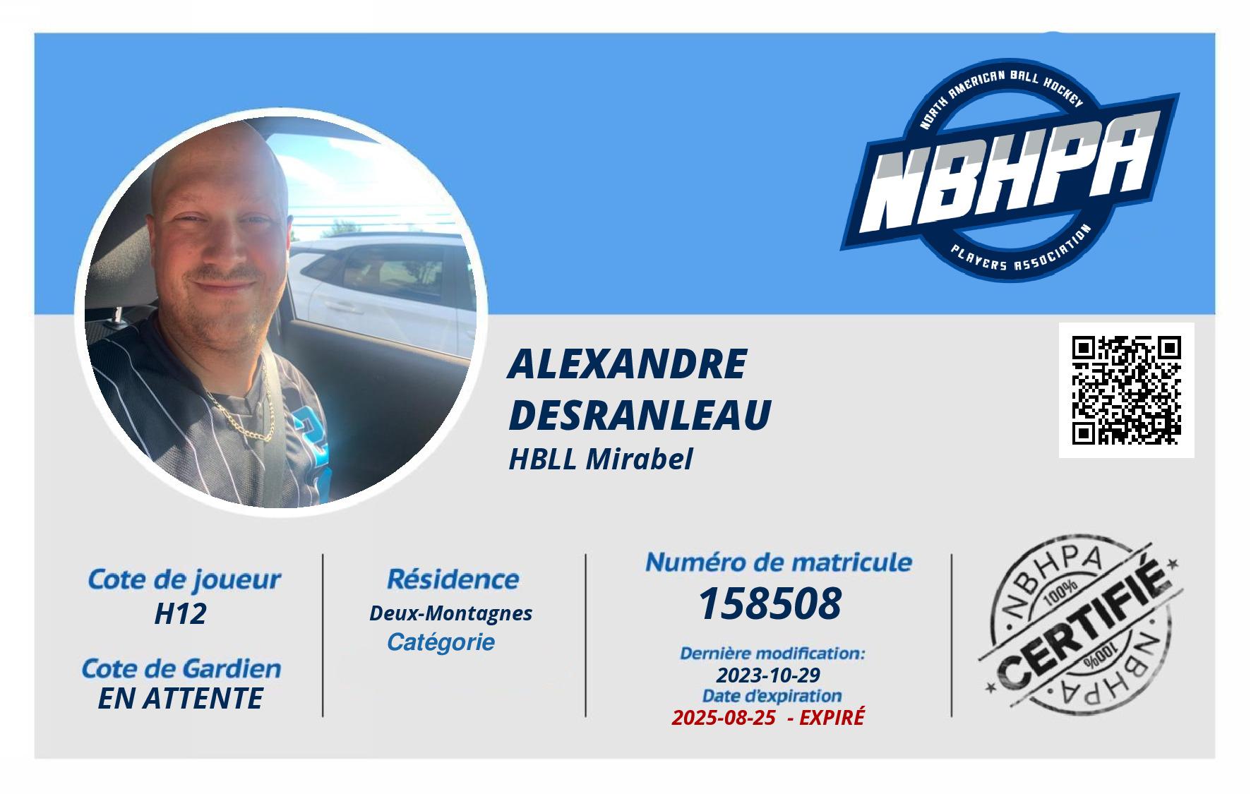 Alexandre  Desranleau 