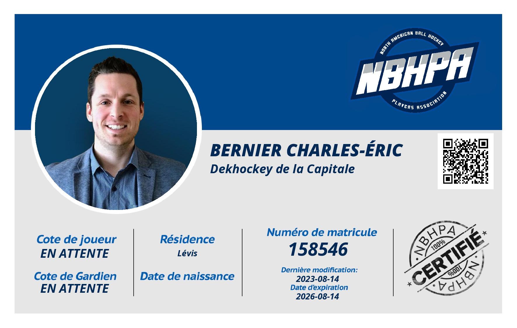 Bernier Charles-Éric