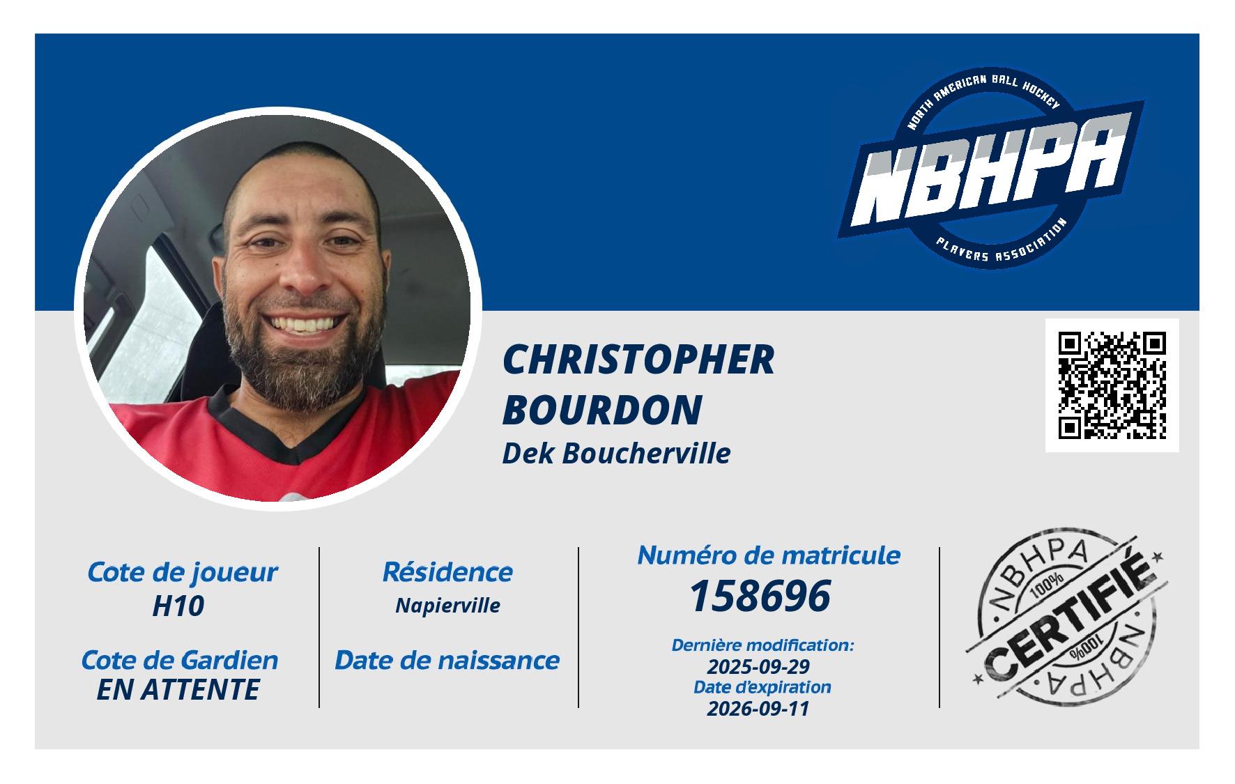 Christopher Bourdon