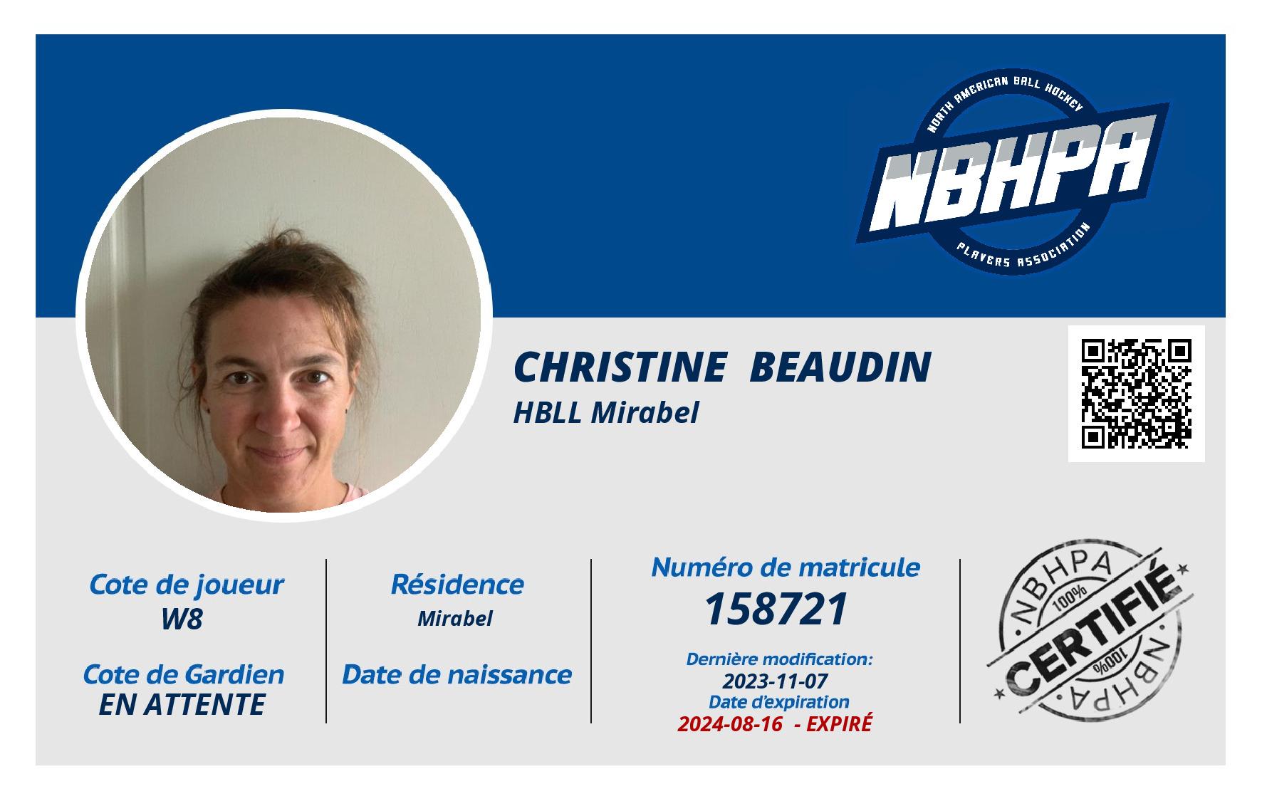 Christine  Beaudin 