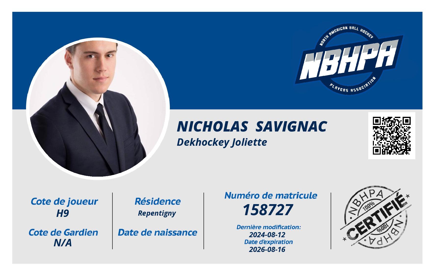 Nicholas  Savignac
