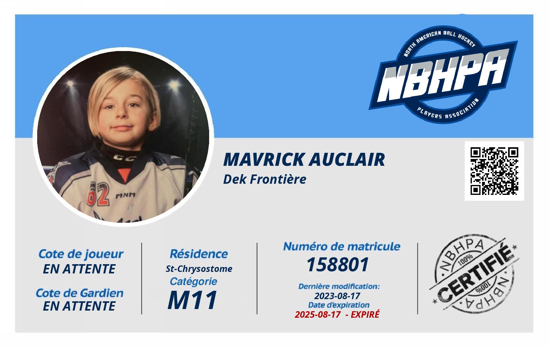 Mavrick Auclair
