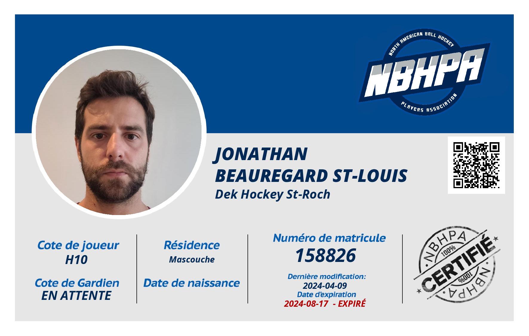 Jonathan Beauregard St-Louis