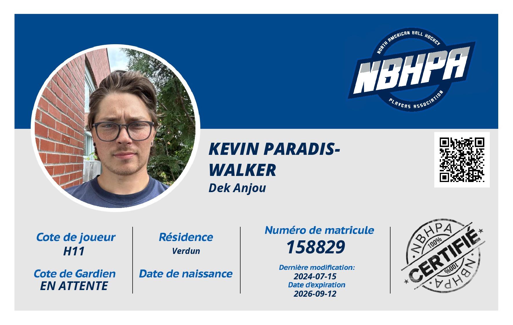 Kevin Paradis-Walker