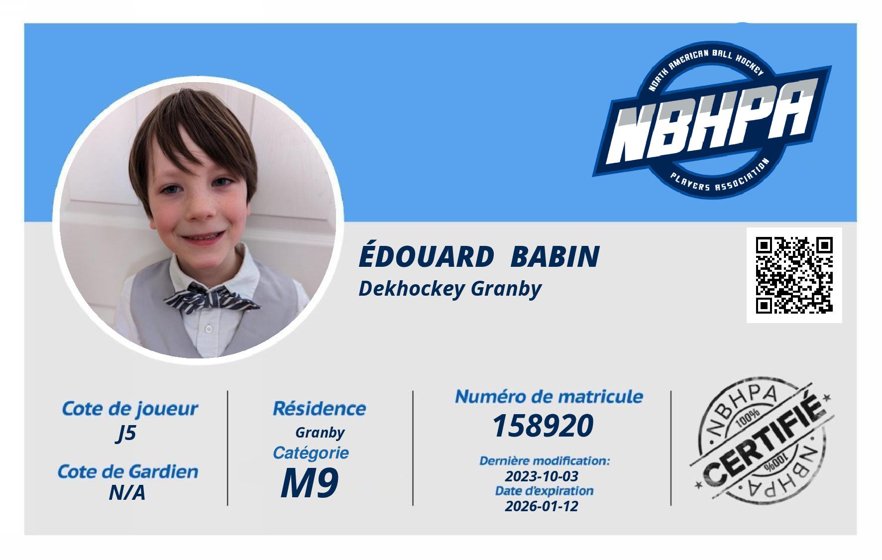 Édouard  Babin