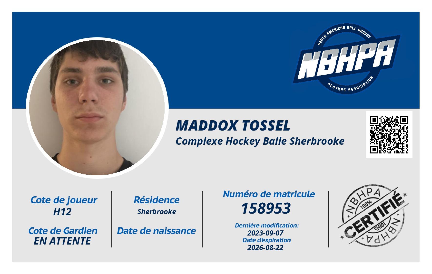 Maddox Tossel