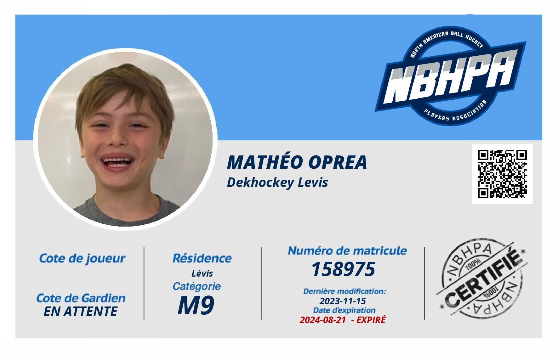 Mathéo Oprea