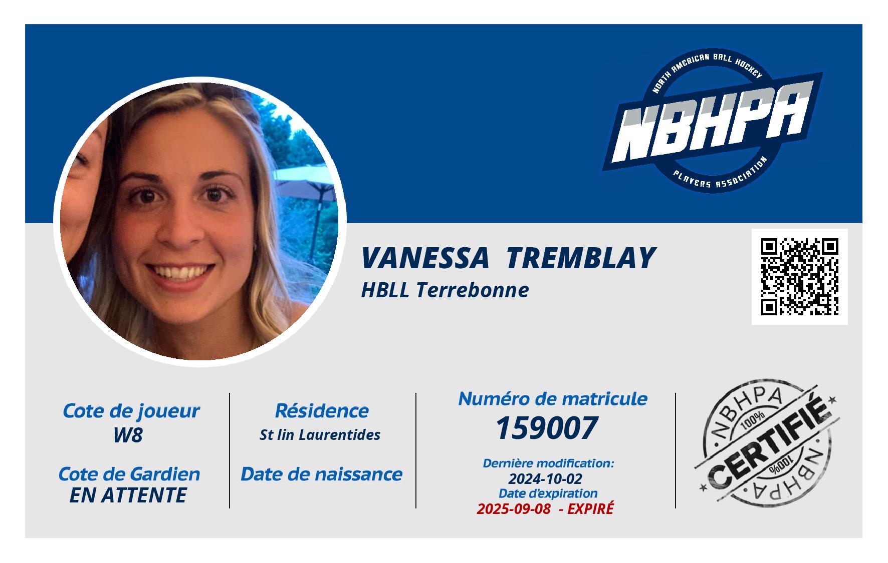 Vanessa  Tremblay 