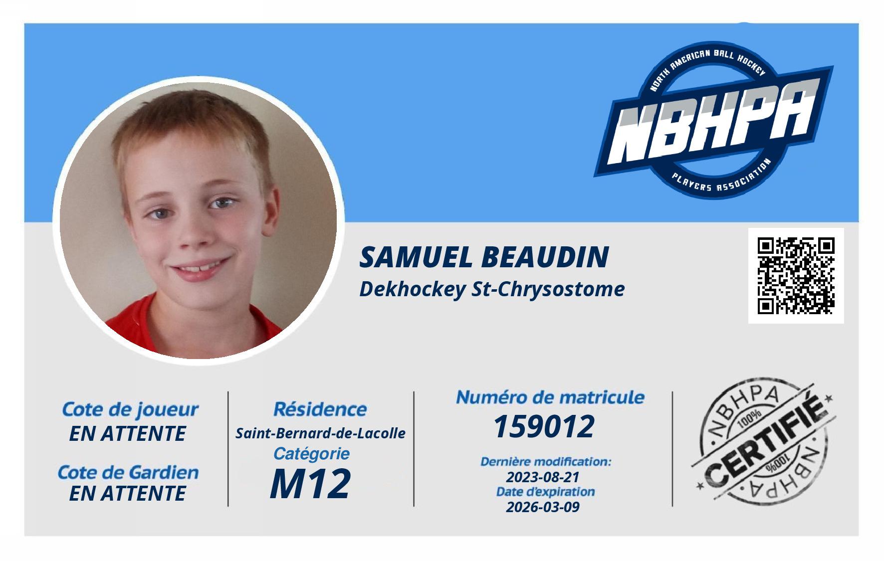 Samuel Beaudin
