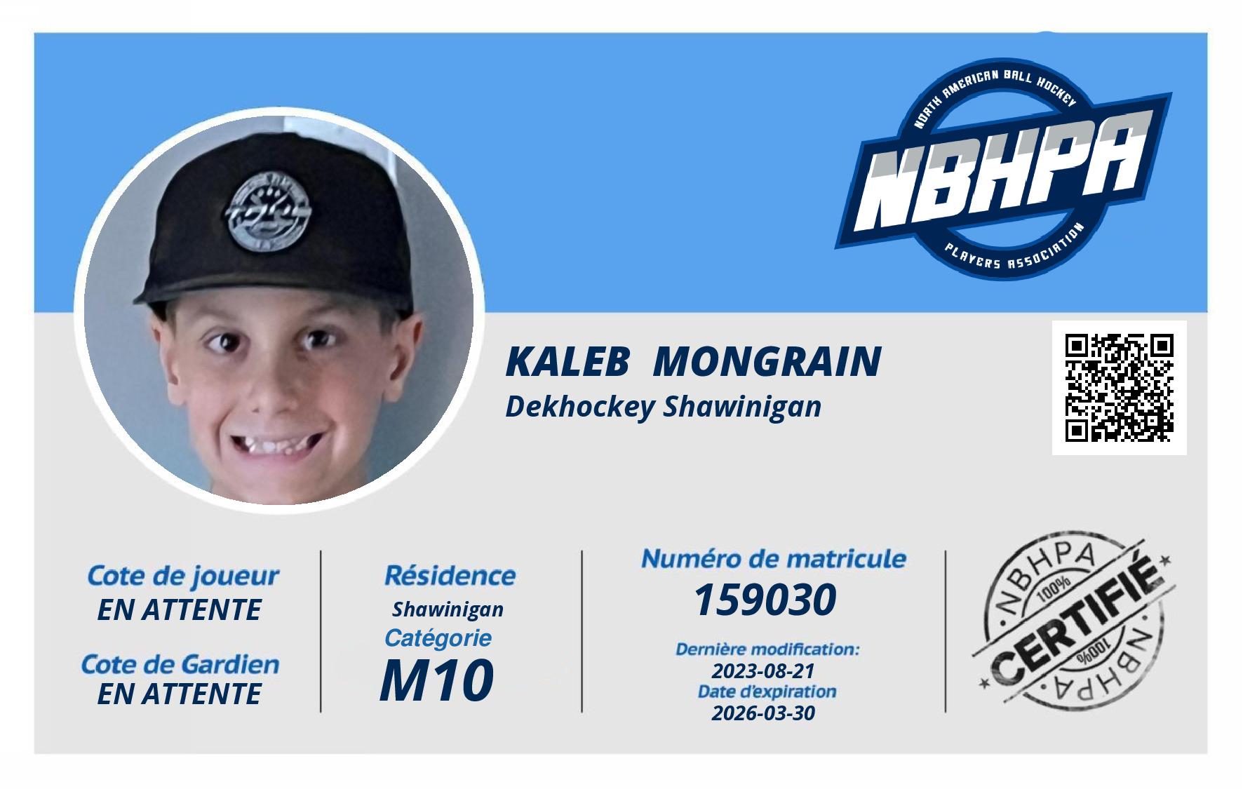 Kaleb  Mongrain 