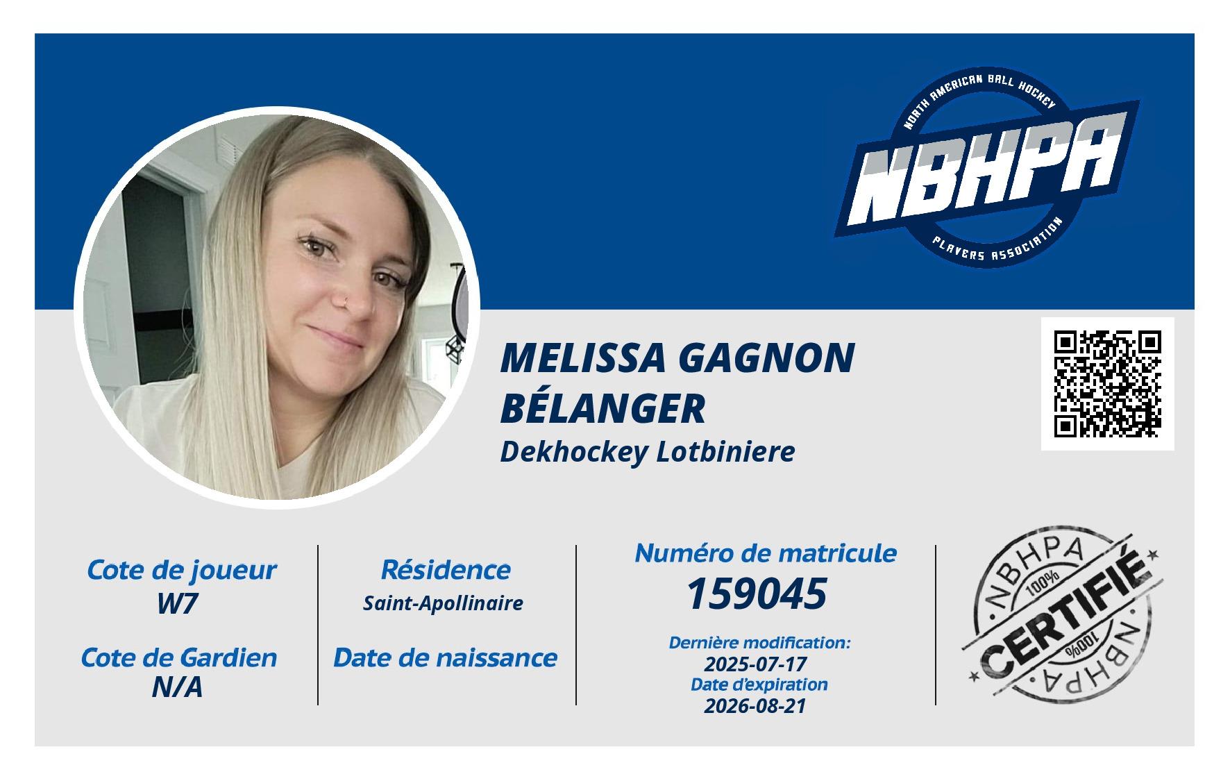 Melissa Gagnon Bélanger 