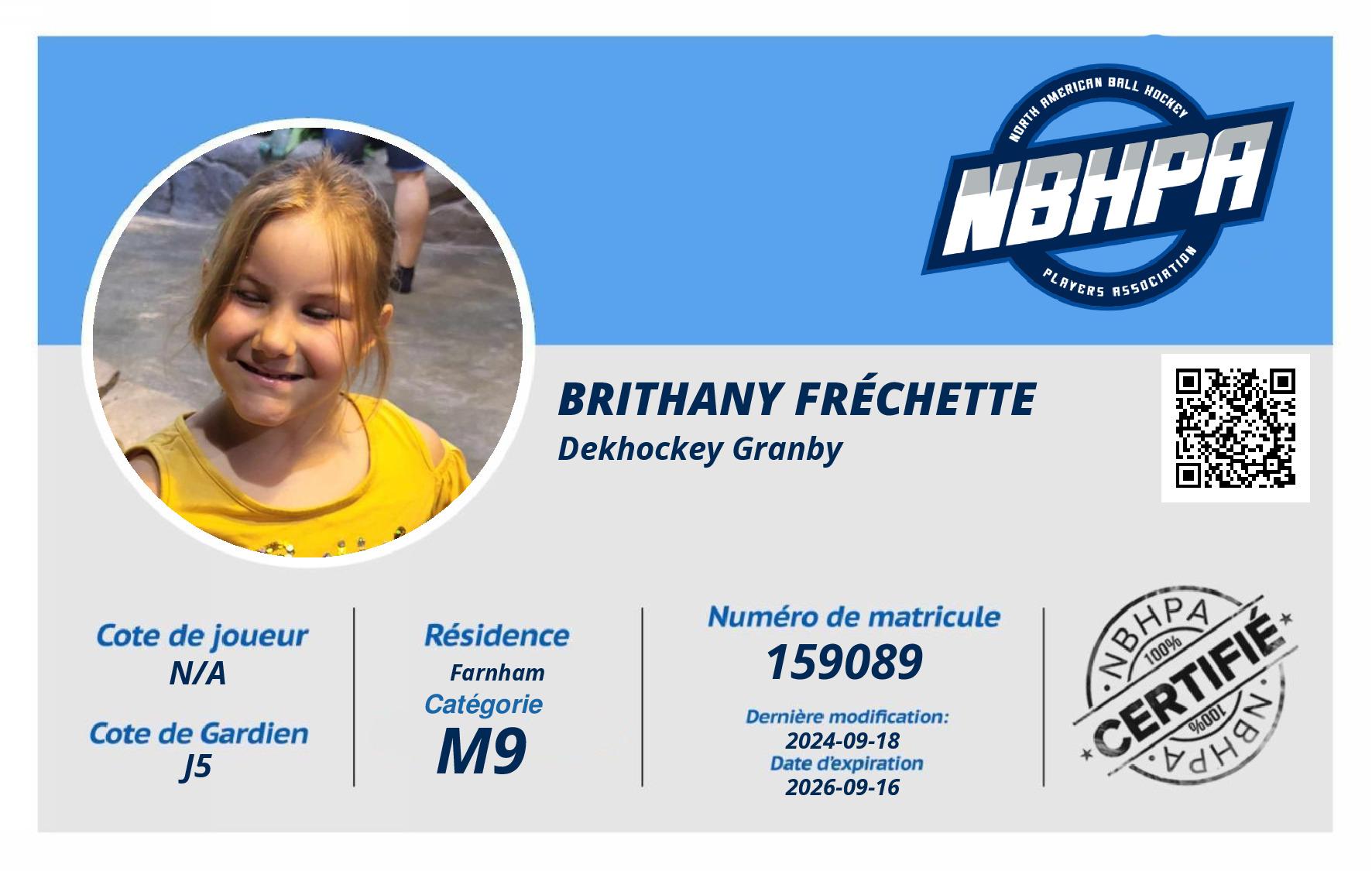 Brithany Fréchette