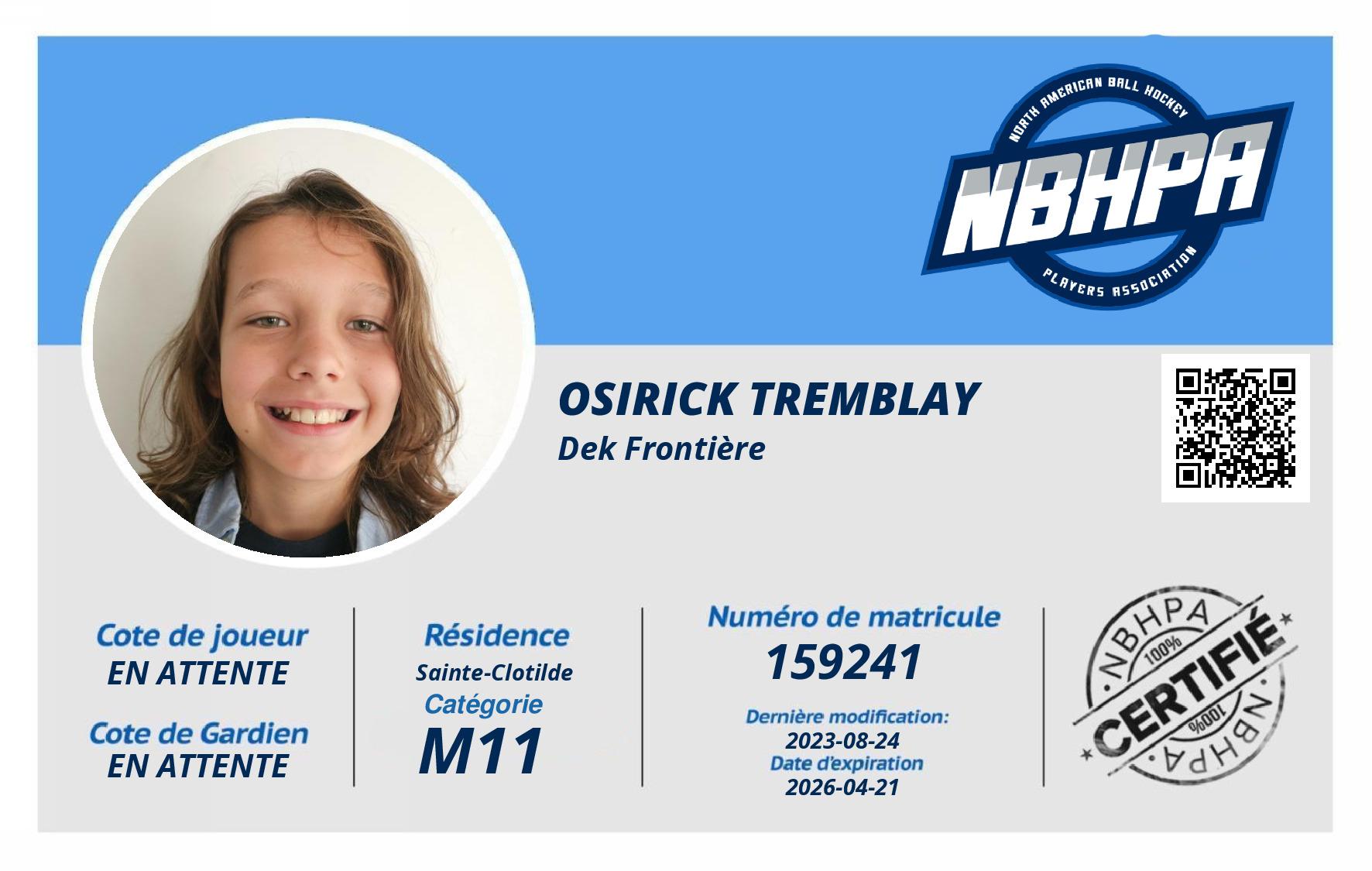 Osirick Tremblay