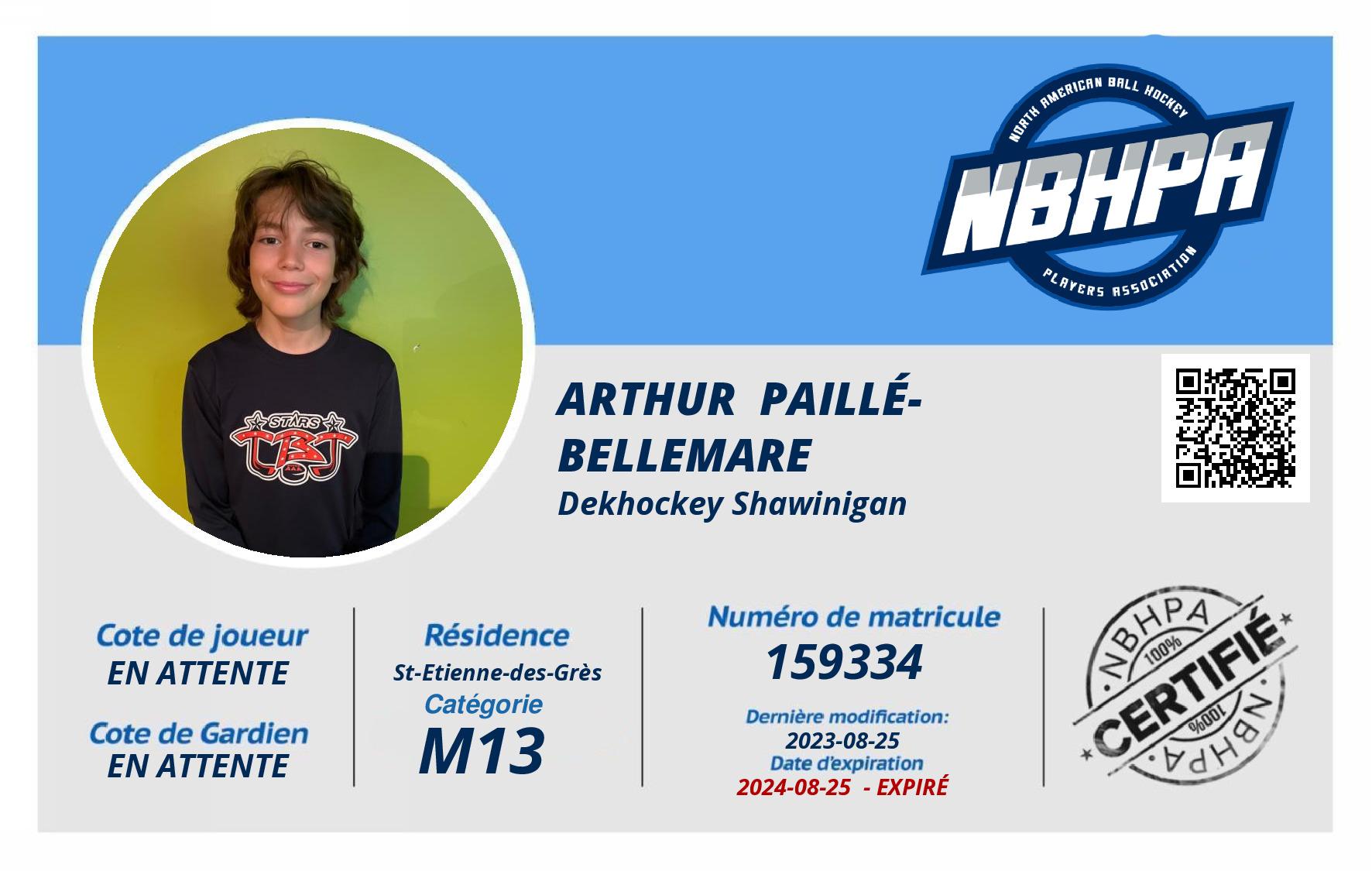 Arthur  Paillé-Bellemare