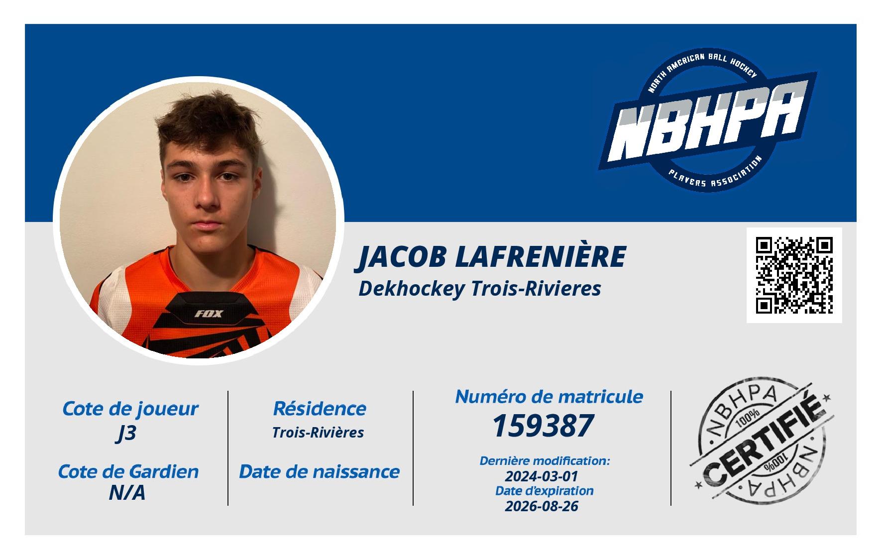Jacob Lafrenière 