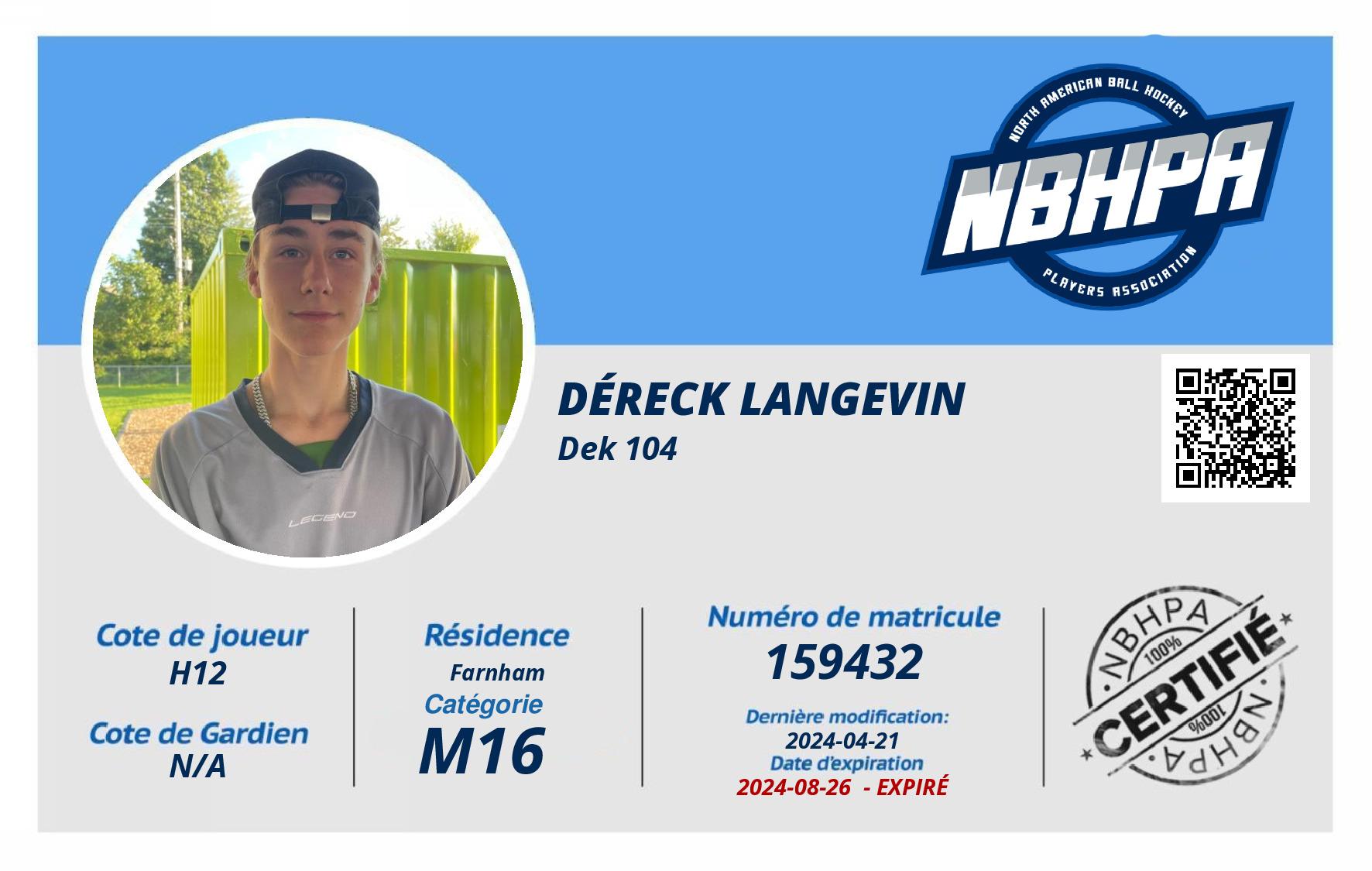 Déreck Langevin