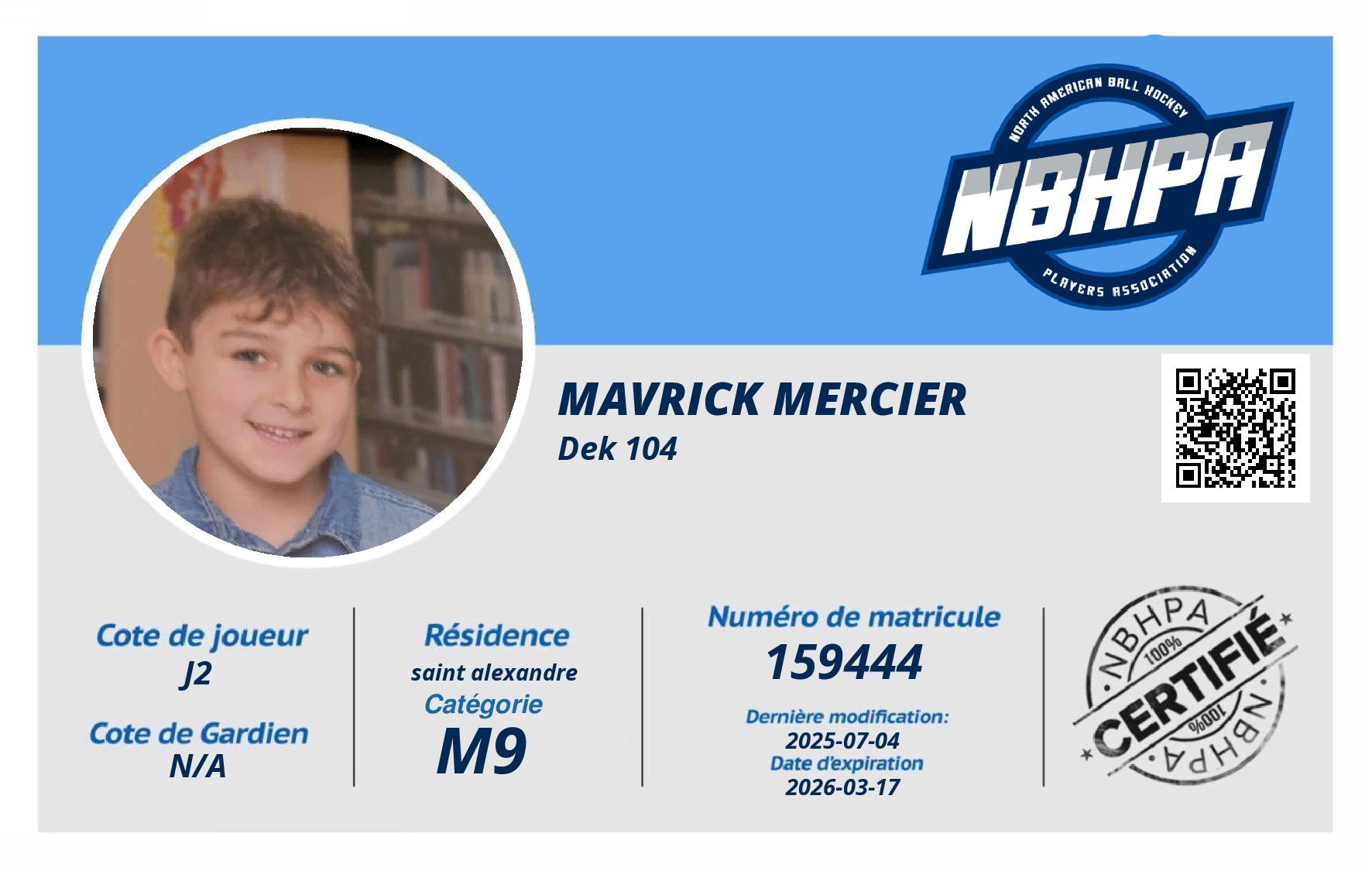 Mavrick Mercier