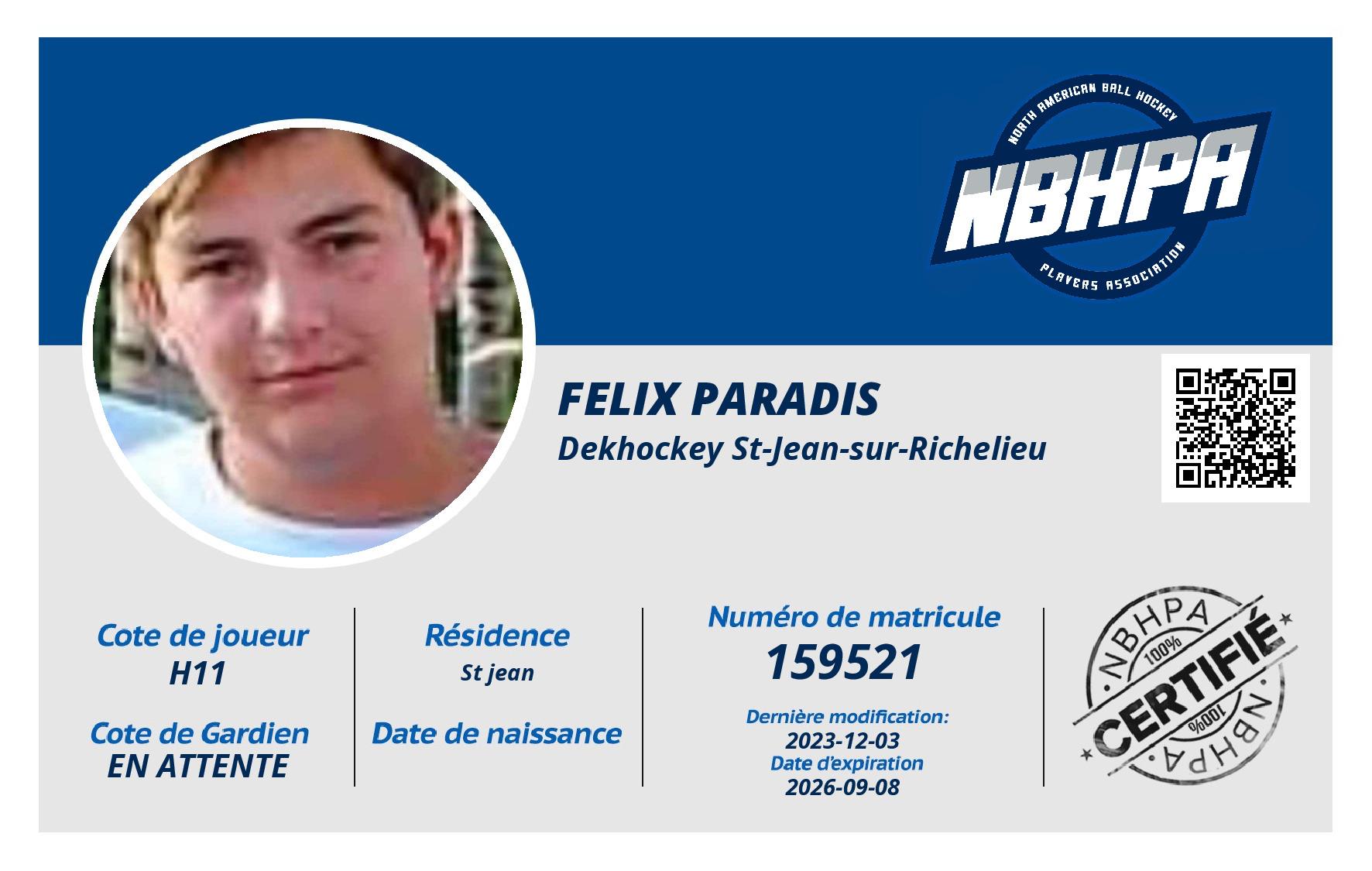 Felix Paradis 