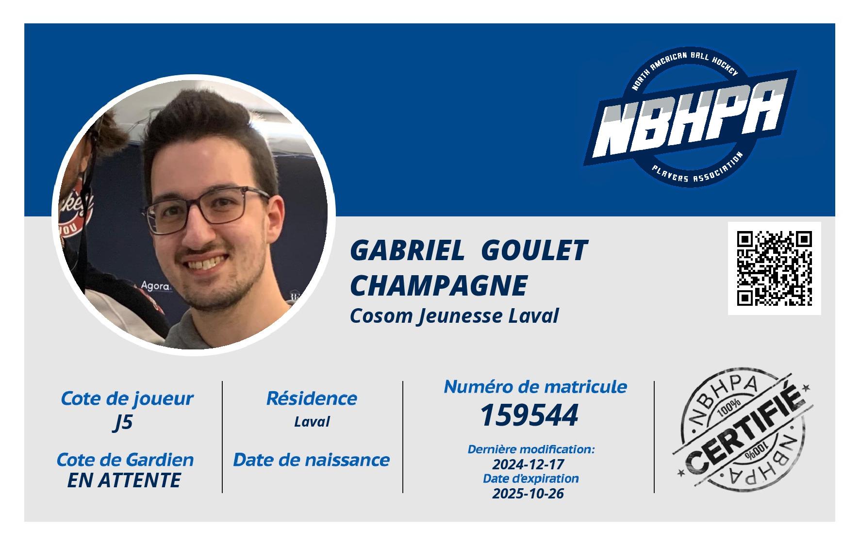 Gabriel  Goulet Champagne 