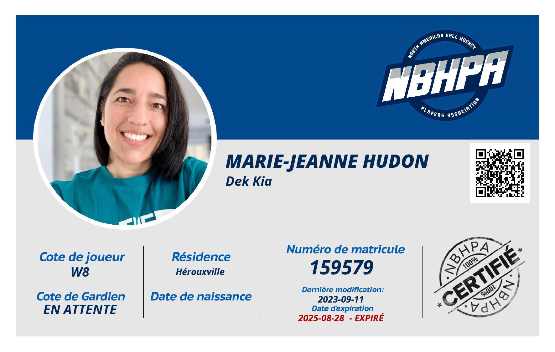 Marie-Jeanne Hudon