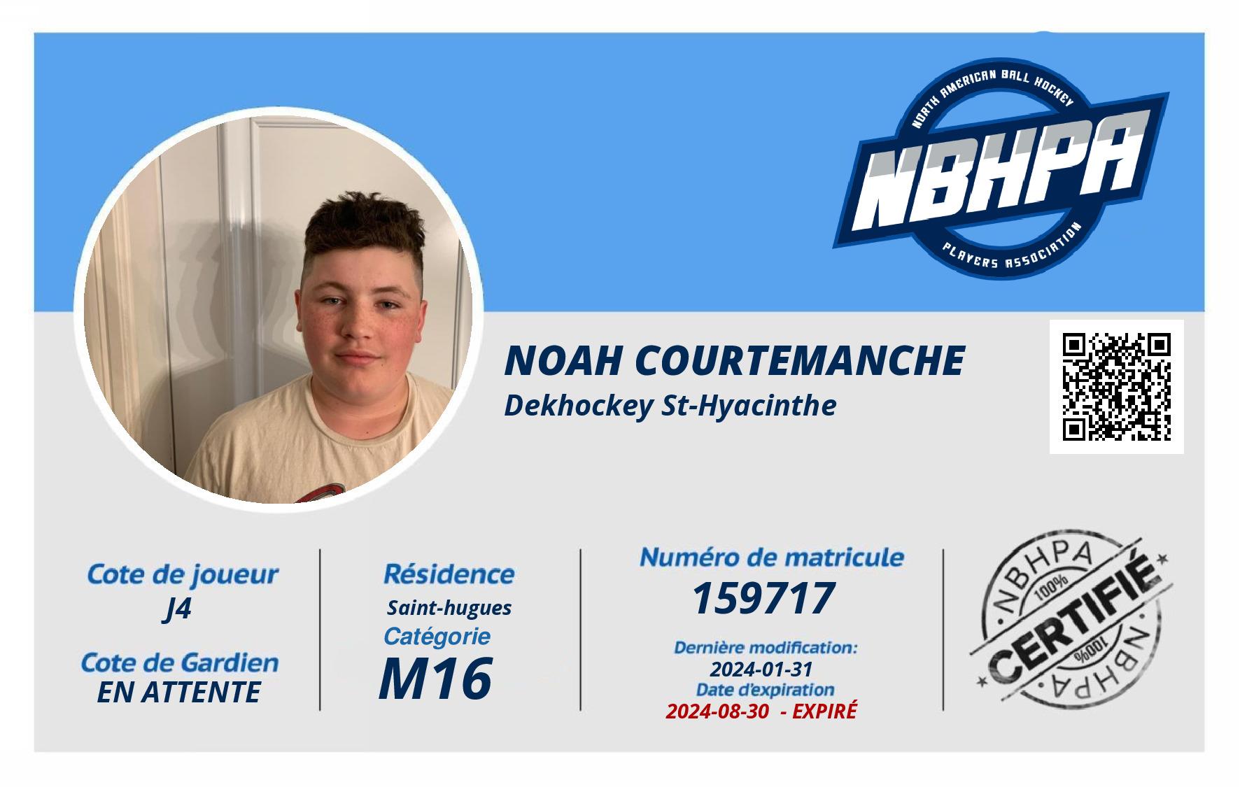 Noah Courtemanche 
