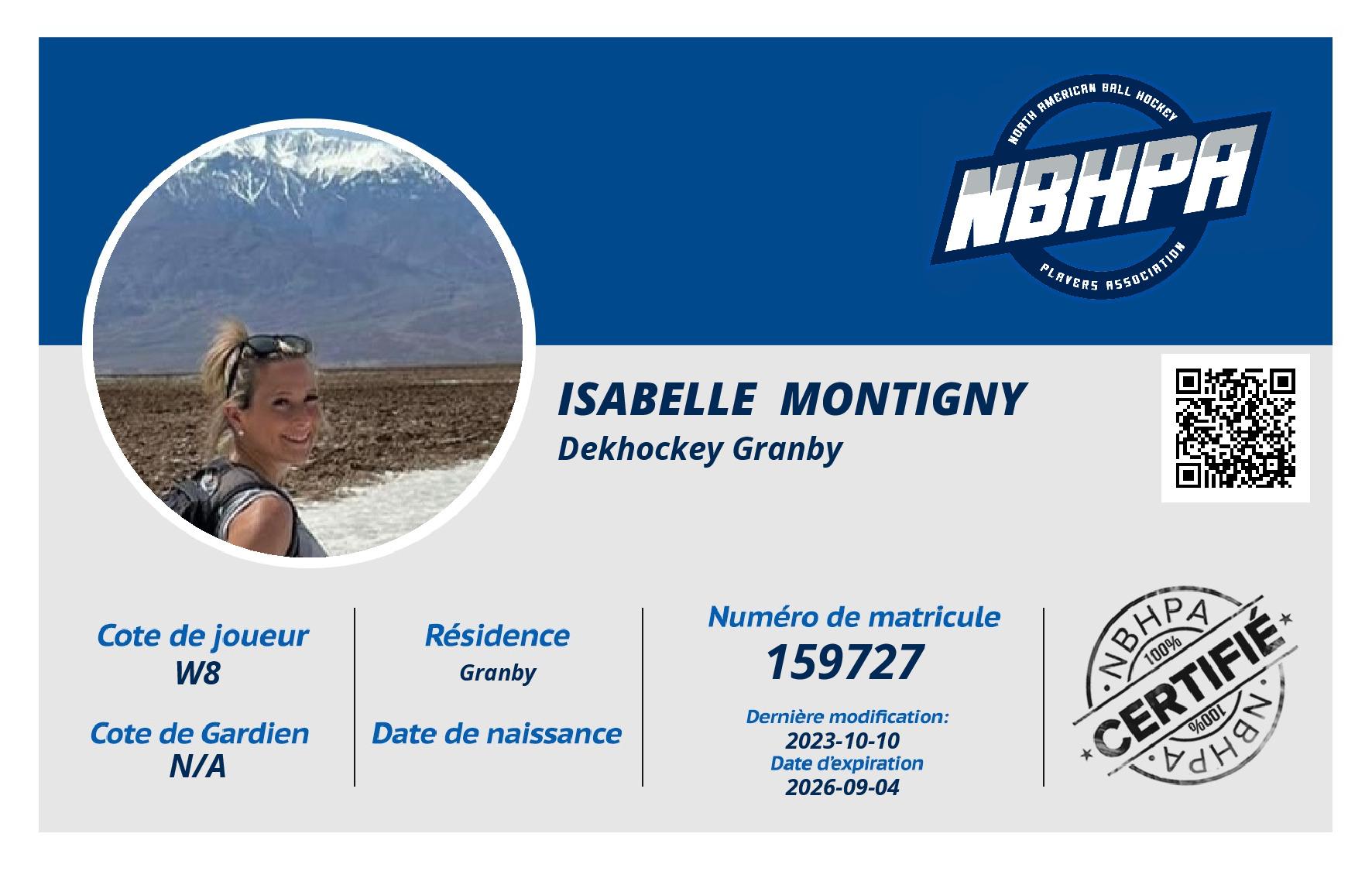 Isabelle  Montigny